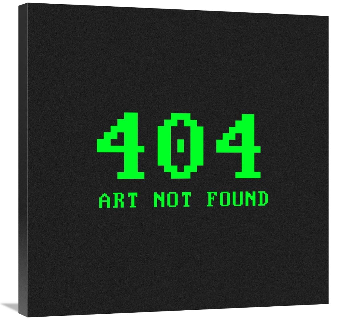 Virtual Messages in the Real World - 404 Square Green-Canvas Art-30x30”
