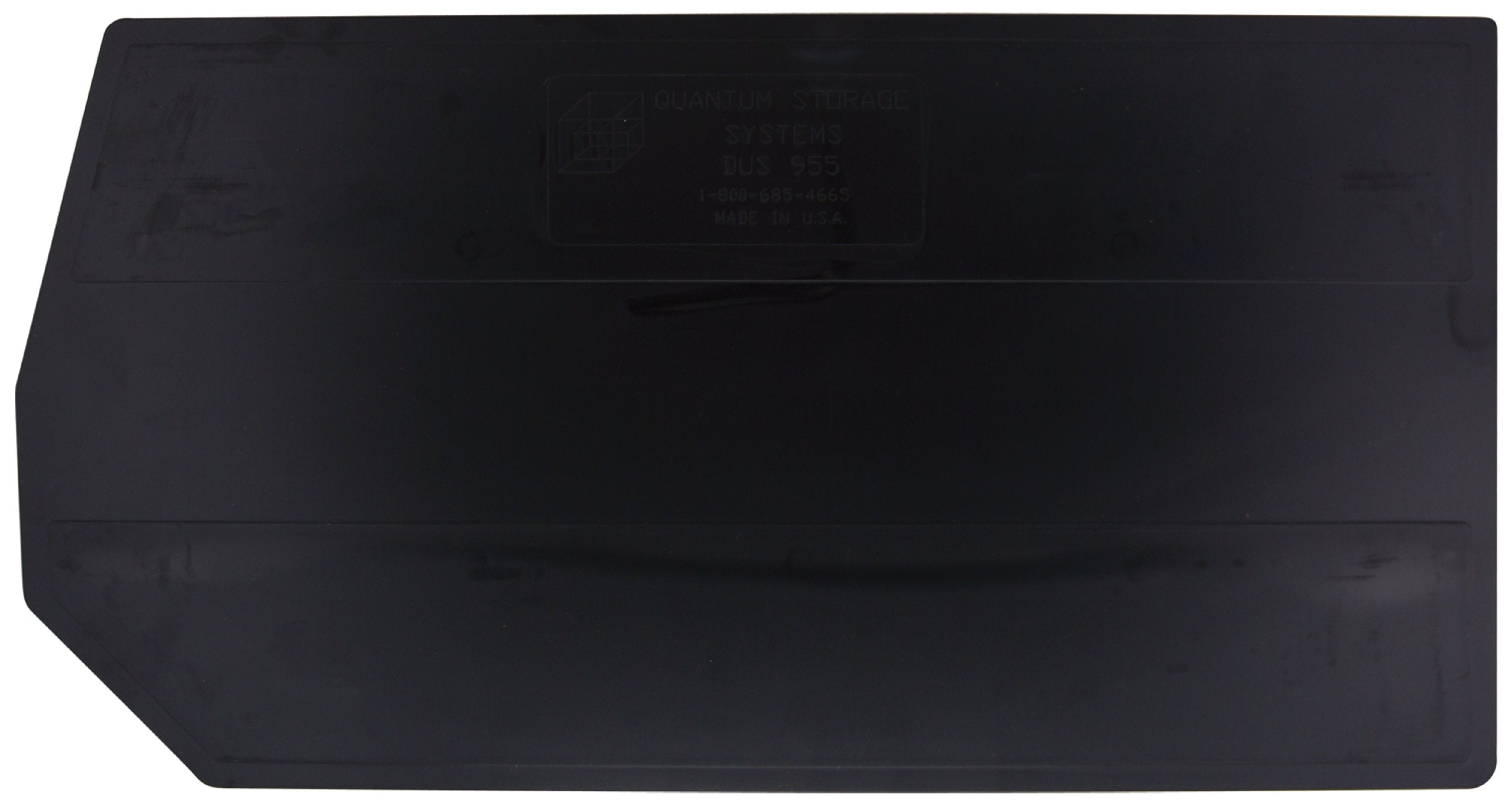 Bin Divider, for use with QUS955, black, Made in USA, pack of 1