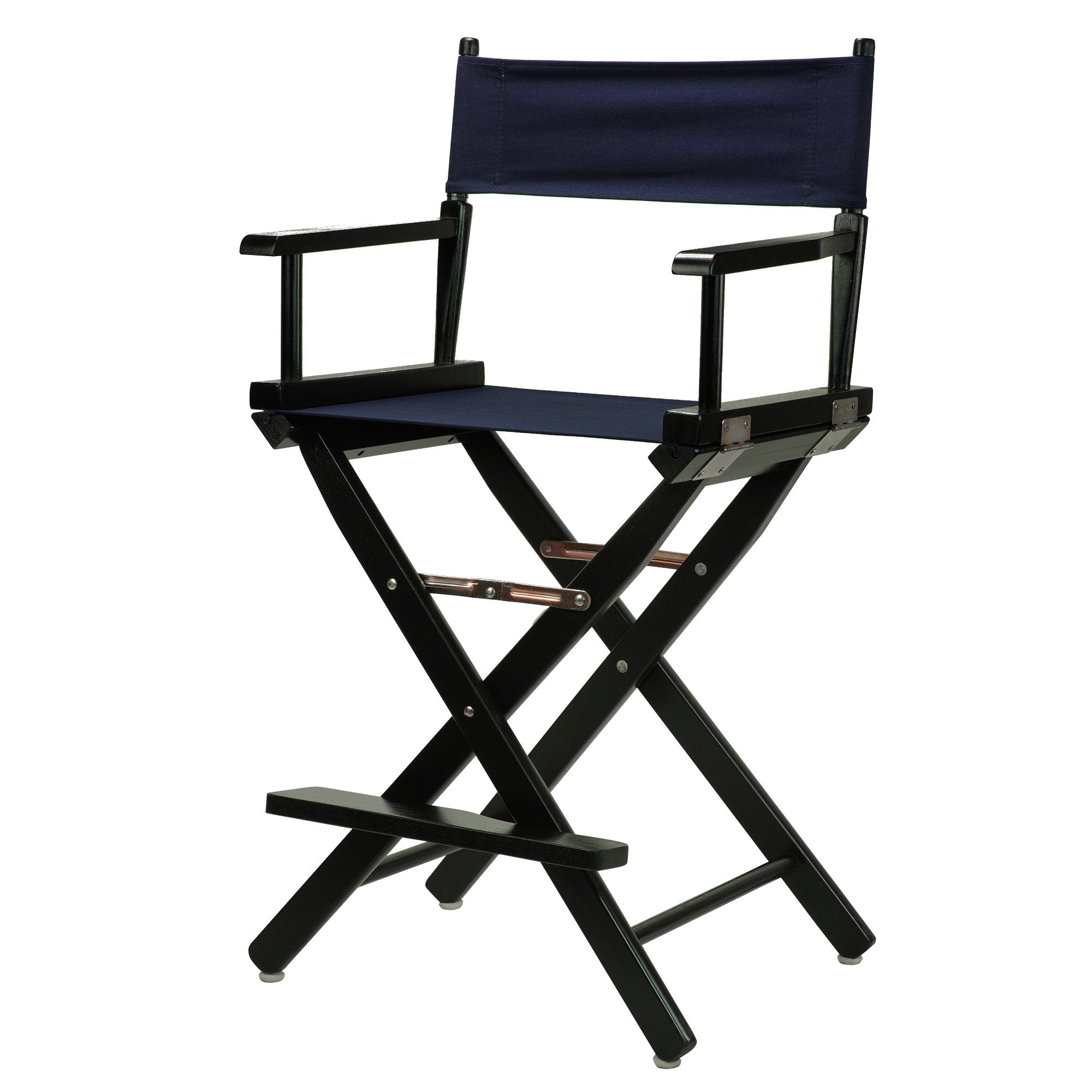 24 Directors Chair Black Frame-Navy Blue Canvas