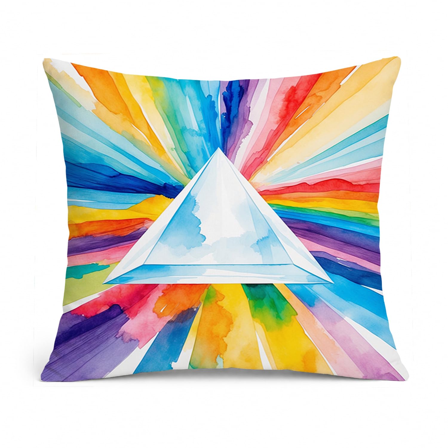Carolines Treasures Gay Pride Intersectional Prism Throw Pillow Machine Washable, Indoor Outdoor Decorative Pillow for Couch, Bed or Patio, 14Hx14W