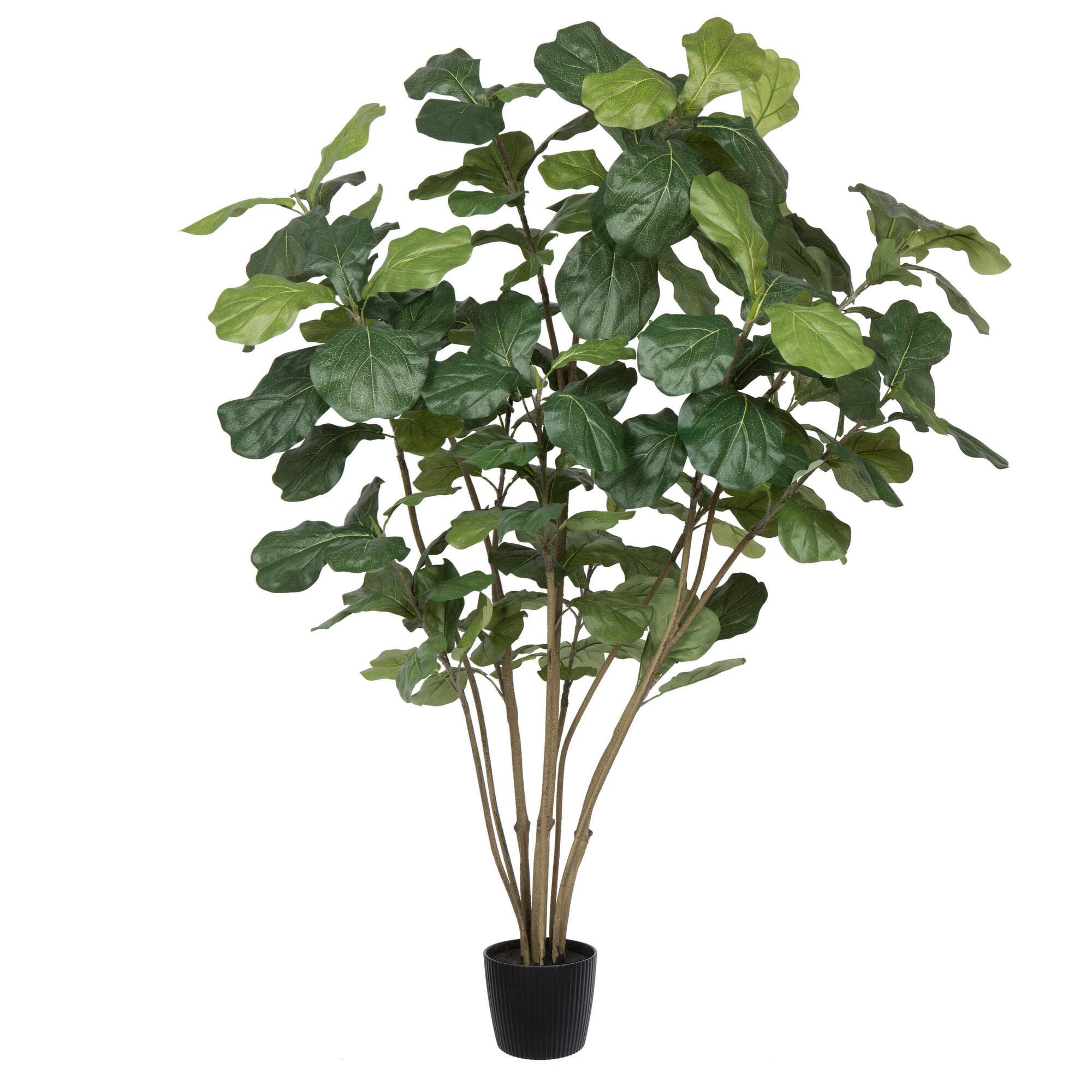 Casafoyer 5ft Artificial Fiddle Leaf Fig Tree - Lifelike Indoor Plant ( Pack of 2 )