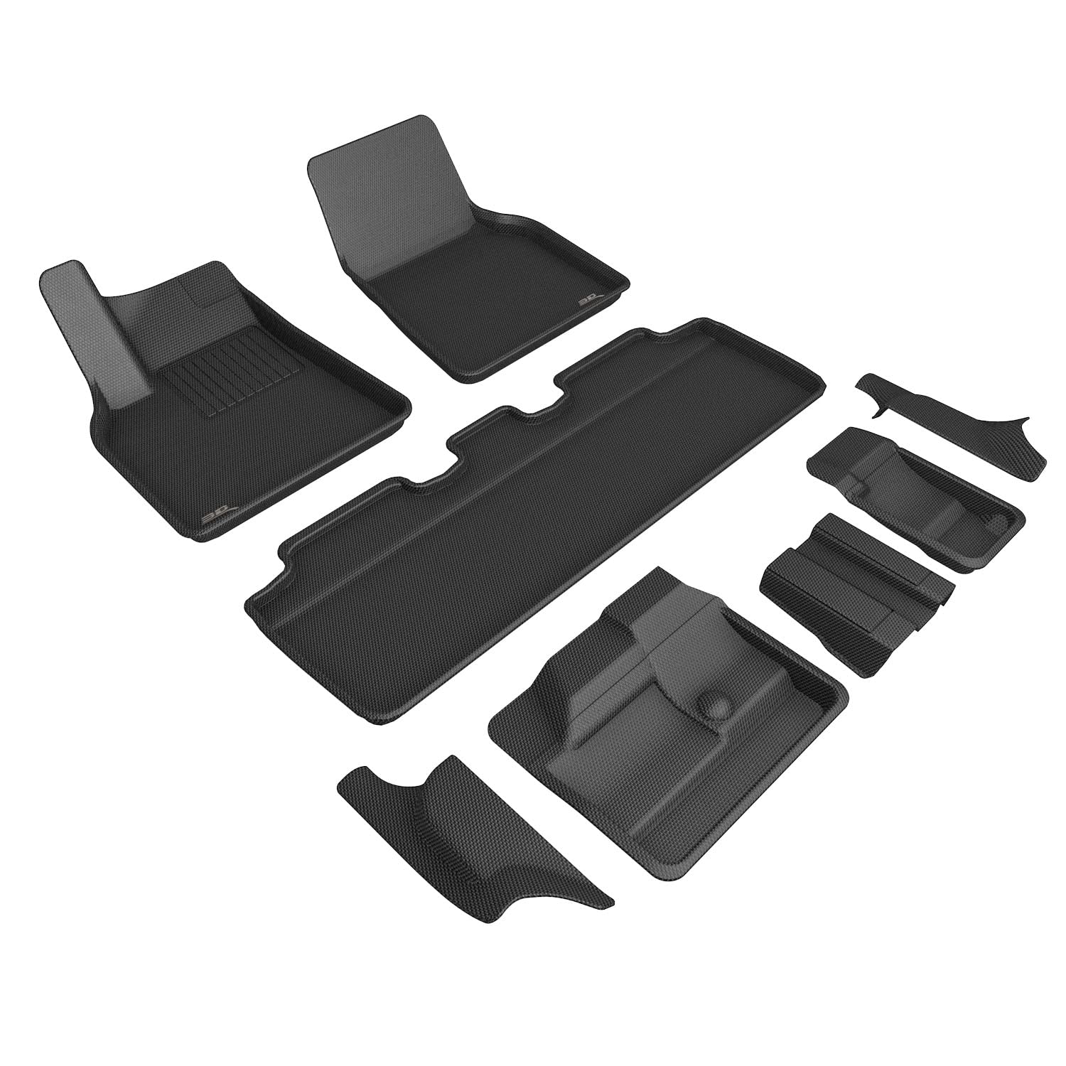 3D MAXpider TESLA MODEL Y 2021-2022 KAGU BLACK R1 R2 R3