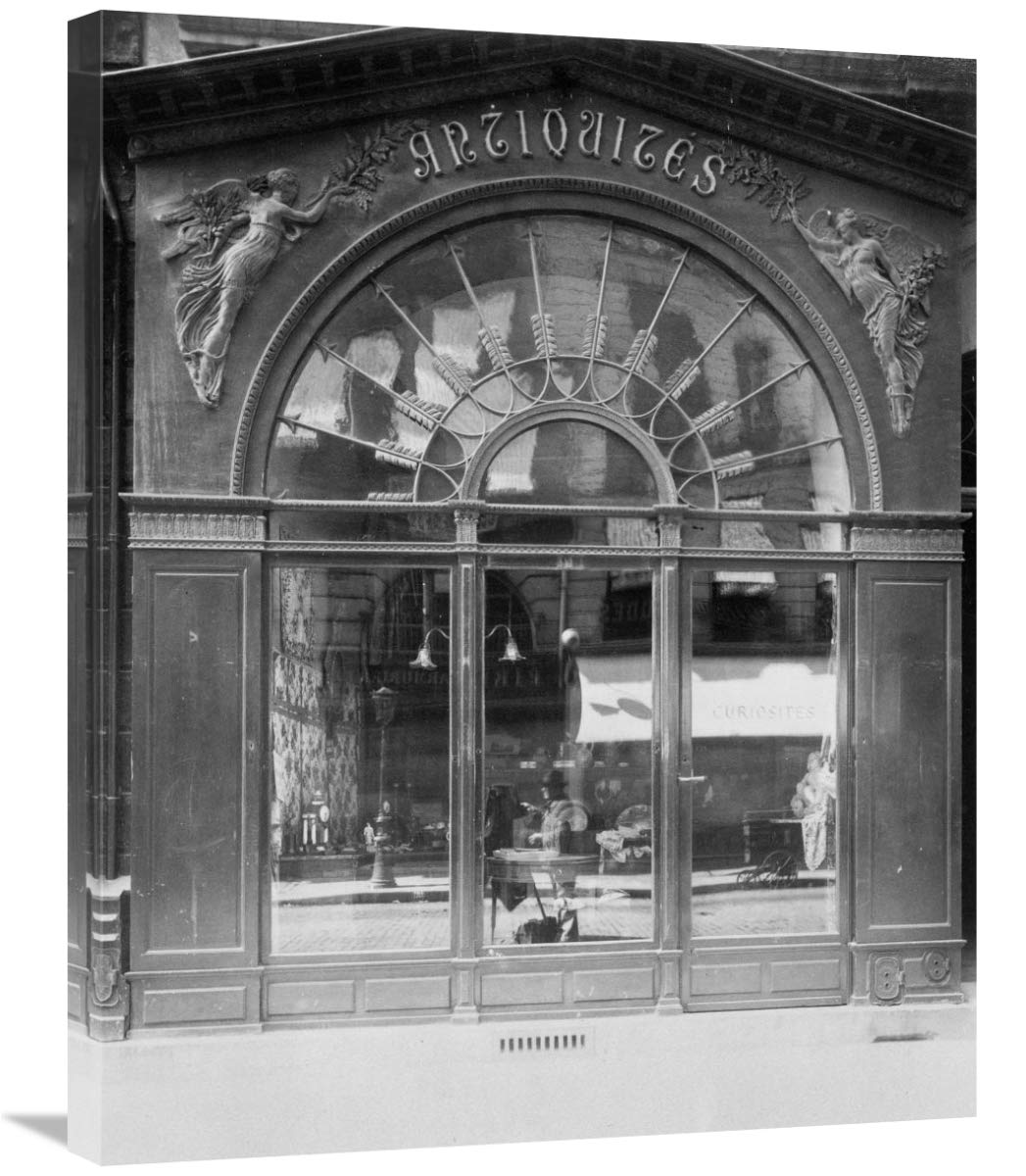 Paris, 1902 - Antique Store, rue du Faubourg-Saint-Honor-Canvas Art-24x30”