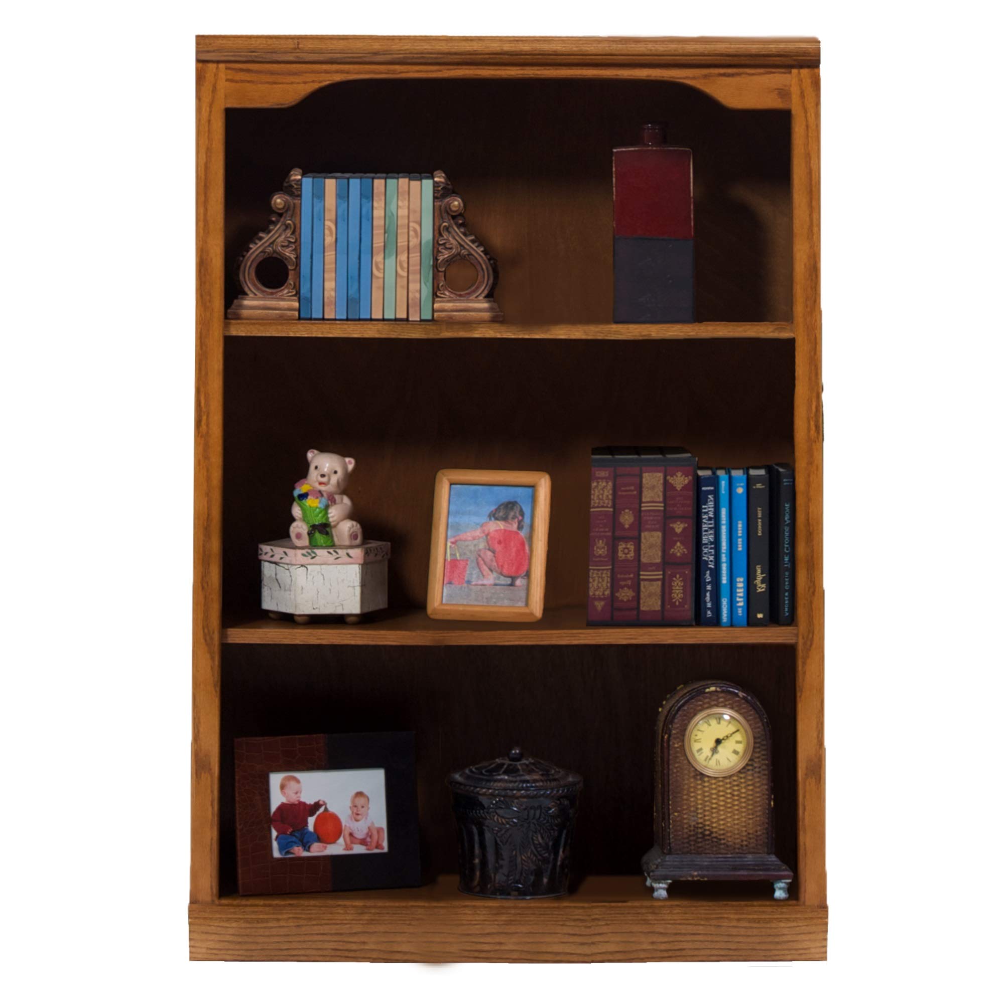 Oak 48 Open Bookcase in Light