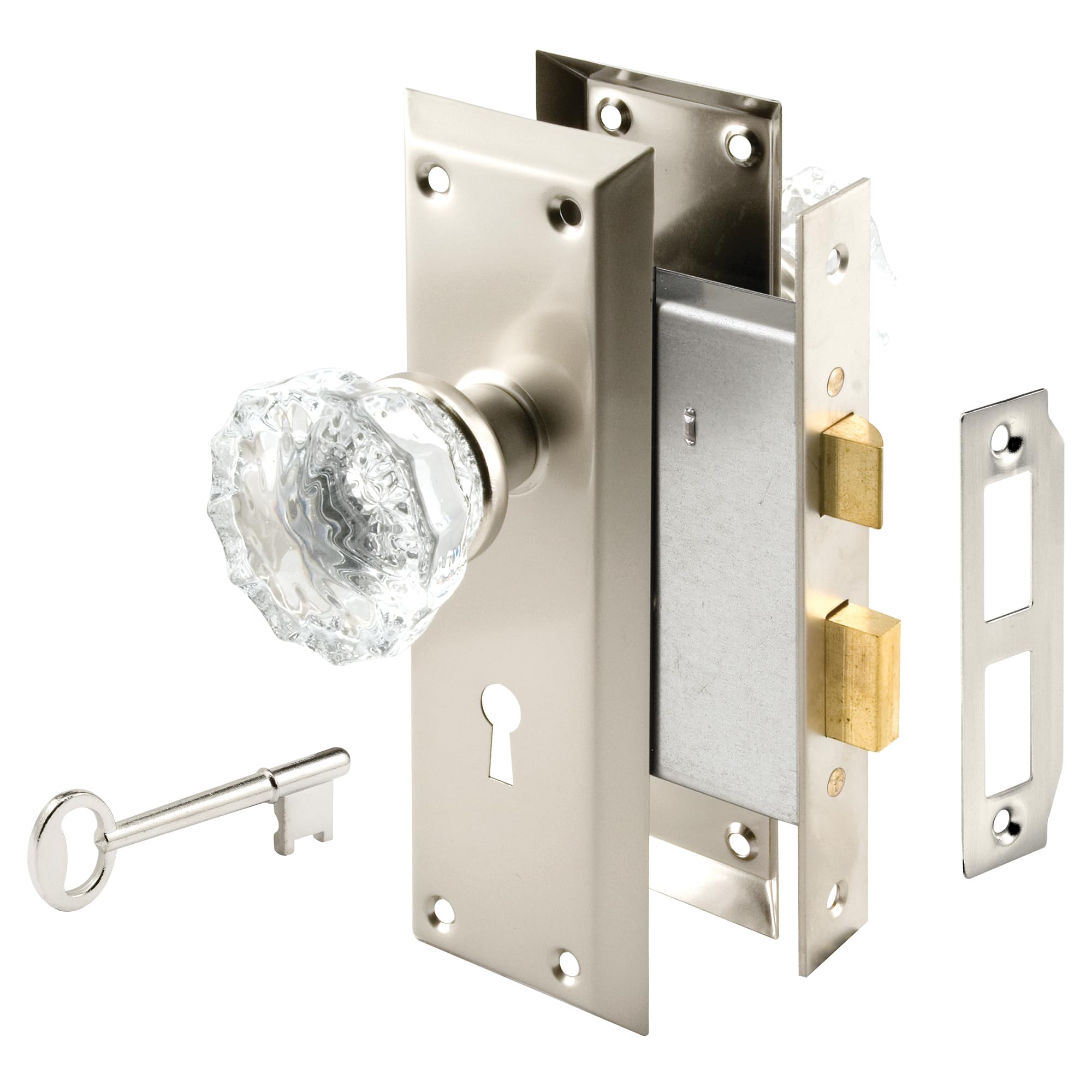 Prime-Line Deadbolt and Passage Door Knob 1.75 in., (Pack of 1)