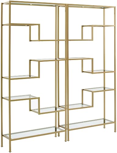 Yardlio Contemporary Elegance: Sloane 2-Piece Etagere Set for Your Treasured Keepsakes