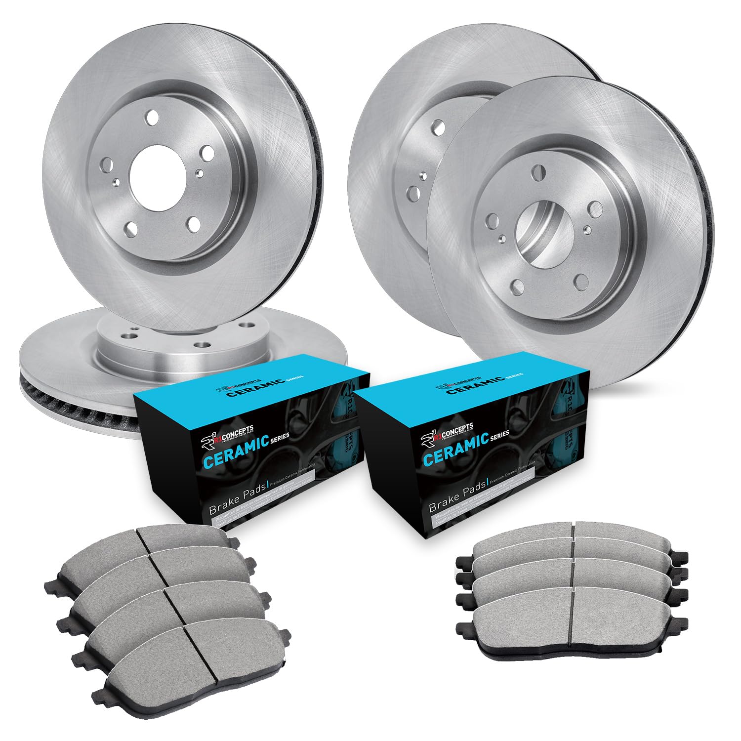 R1 Concepts Disc Brake Rotor Set with Ceramic Pads WFWN2-31068