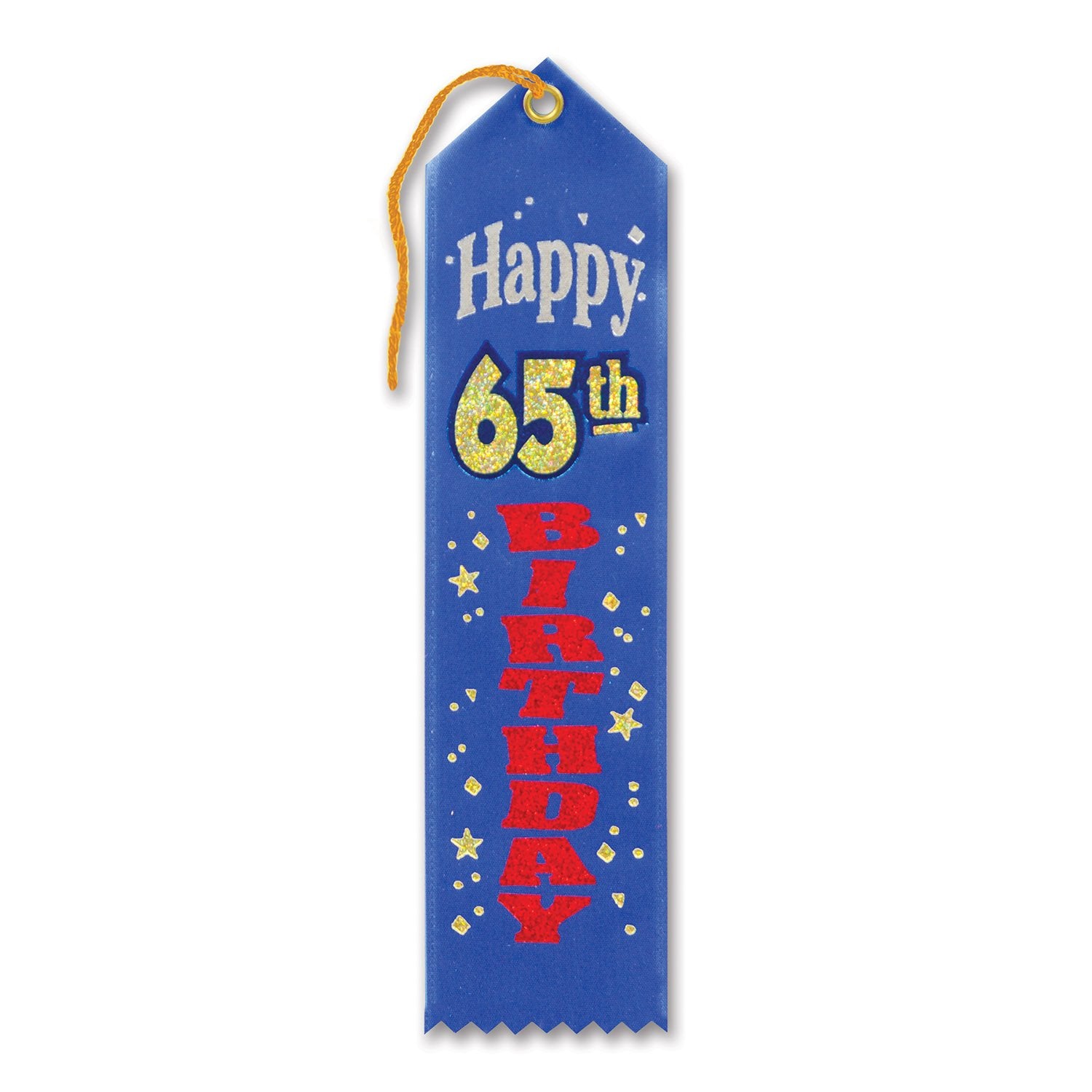 Happy 65th Birthday Award Ribbon