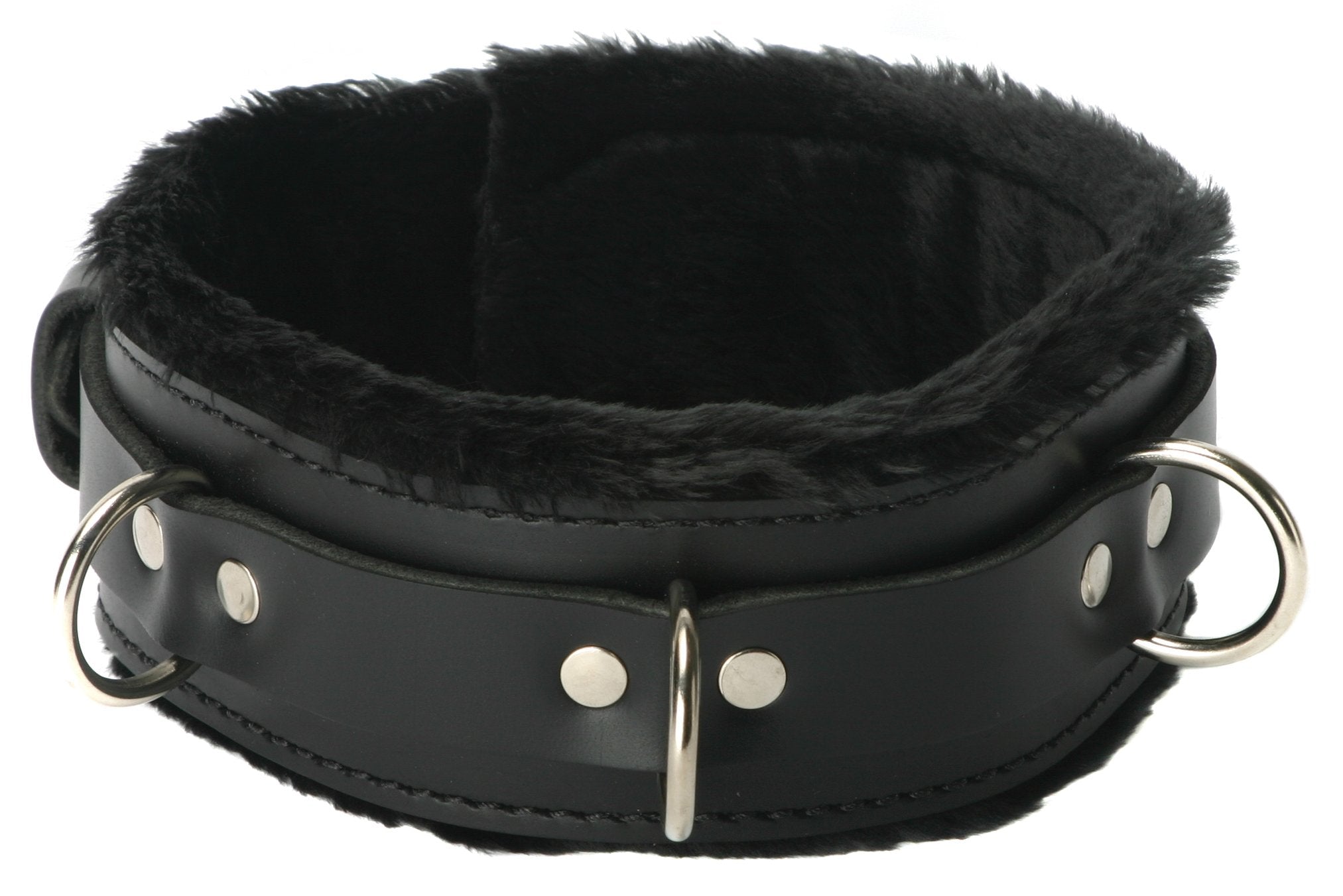 Strict Leather Premium Fur Lined Locking Collar- SM