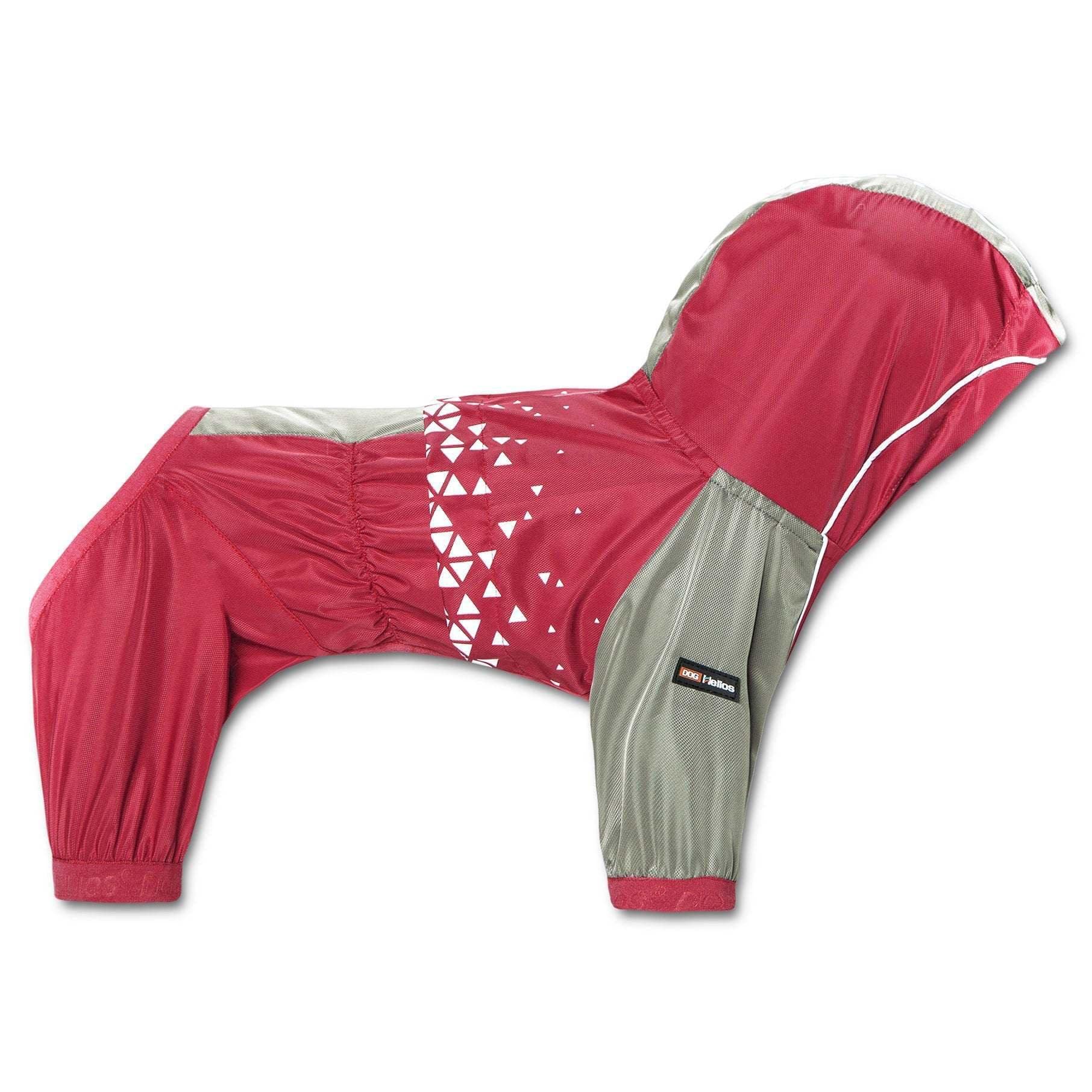 Dog Helios 'Vortex' Full Bodied Waterproof Windbreaker Dog Jacket, Large, Red