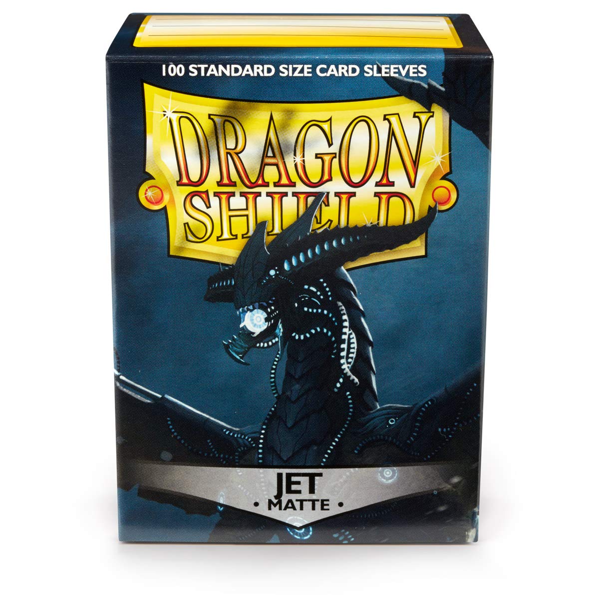 Dragon Shield Standard Size Sleeves - Matte Jet 100Ct - Card Sleeves Are Smooth & Tough - Compatible With Pokemon, Yugioh, & Mag