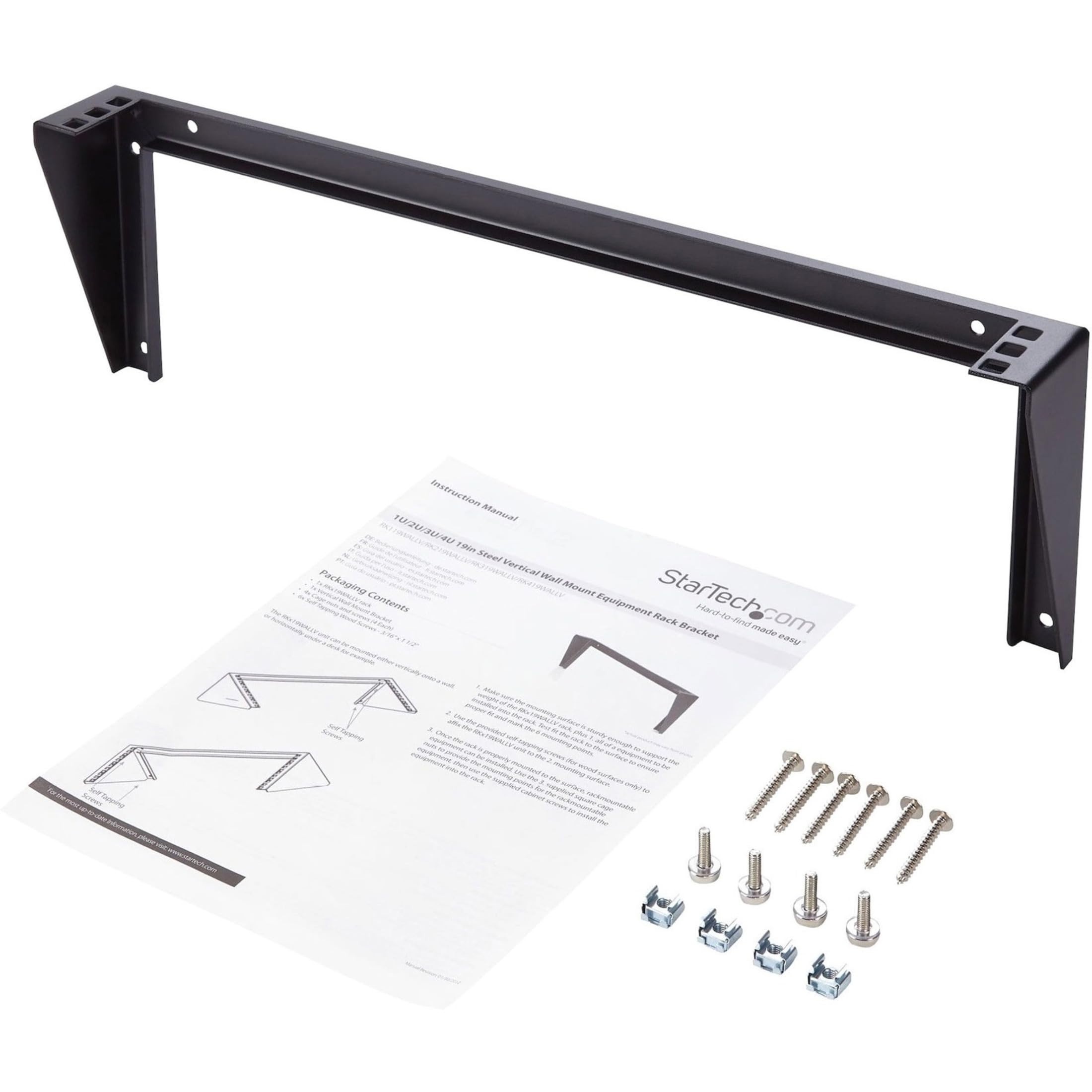1U 19IN VERTICAL WALL MOUNT RACK