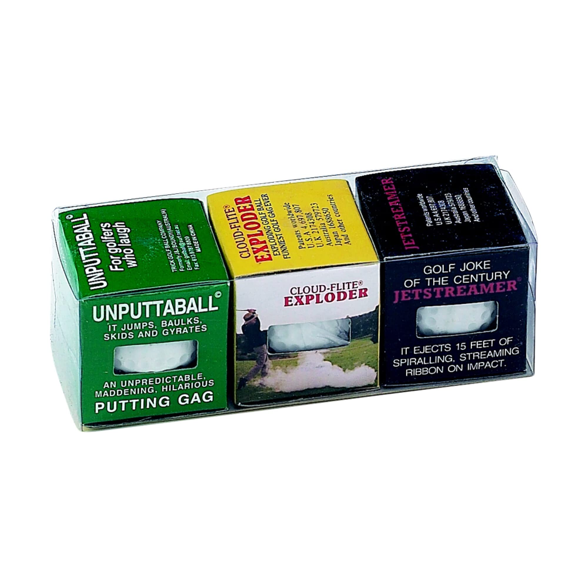 3 Golf Ball Assortment Sleeve - Unputtab