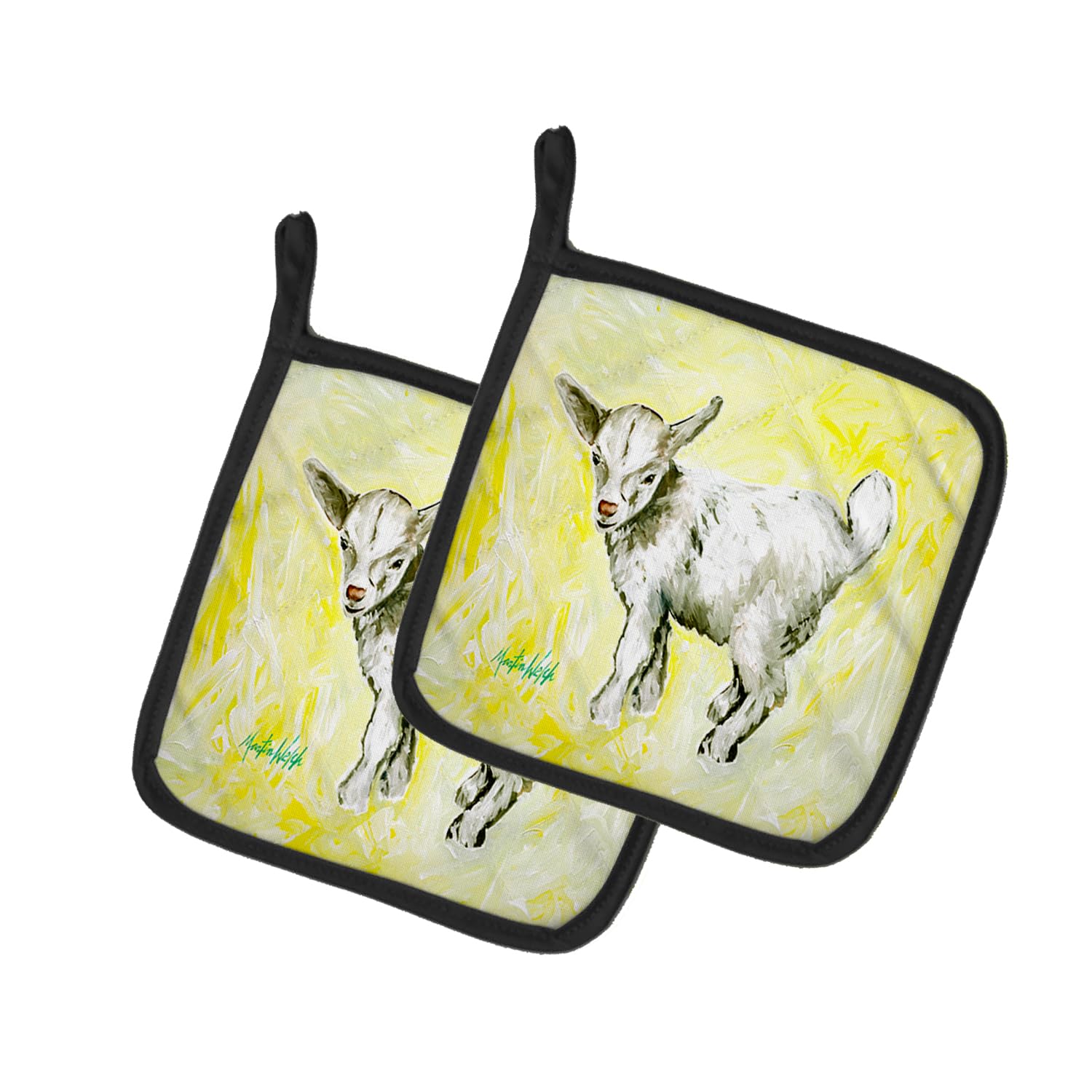 Billy The Kid Goat Pair of Pot Holders