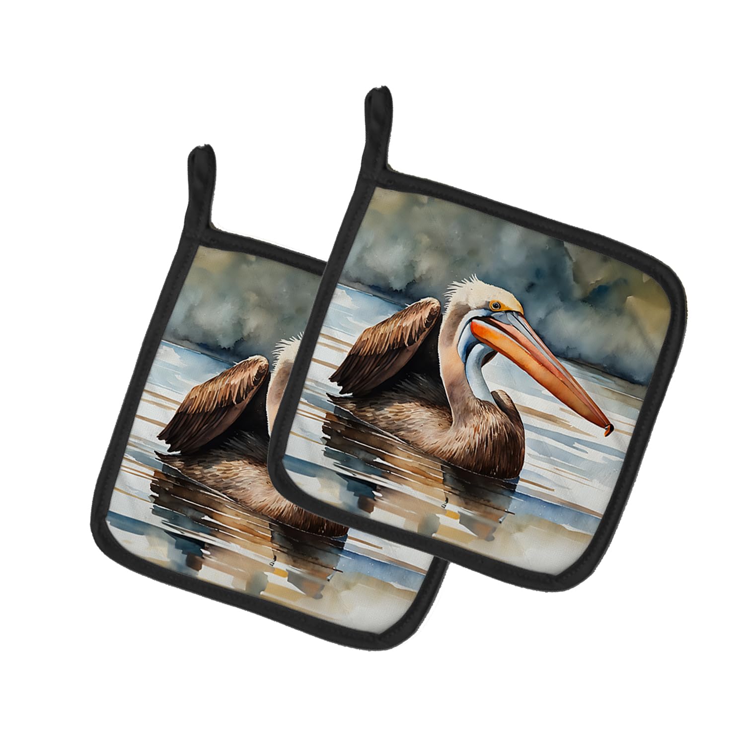Pelican Pair of Pot Holders