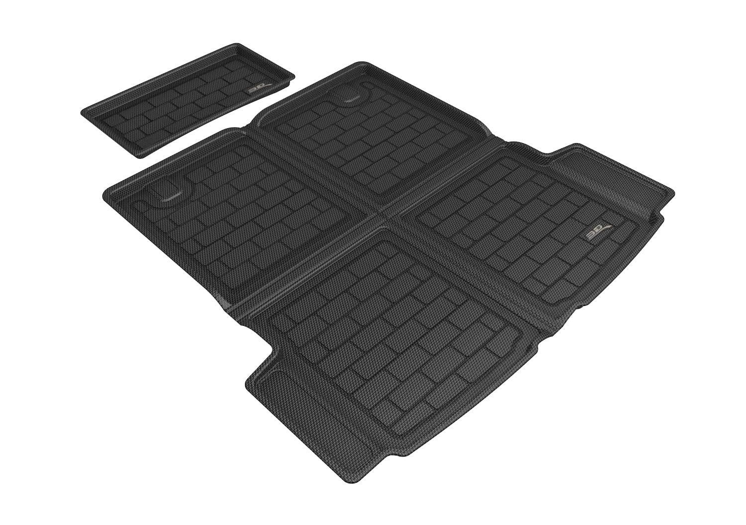3D MAXpider Compatible with PORSCHE TAYCAN 2021-2026 / AUDI E-TRON GT 2022-2026 KAGU BLACK FRONT & REAR (2 PIECE) CARGO LINER