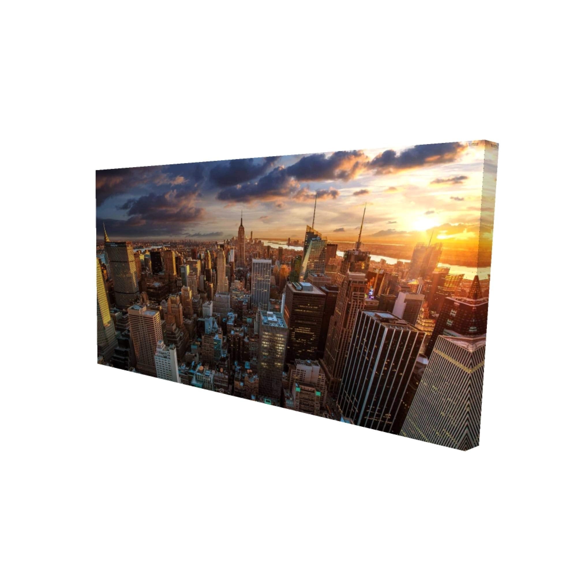 New York City Sunset - Print on canvas by Begin Edition