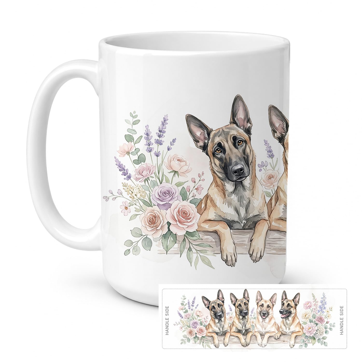 Carolines Treasures Belgian Malinois Ceramic Coffee Mug 15 oz