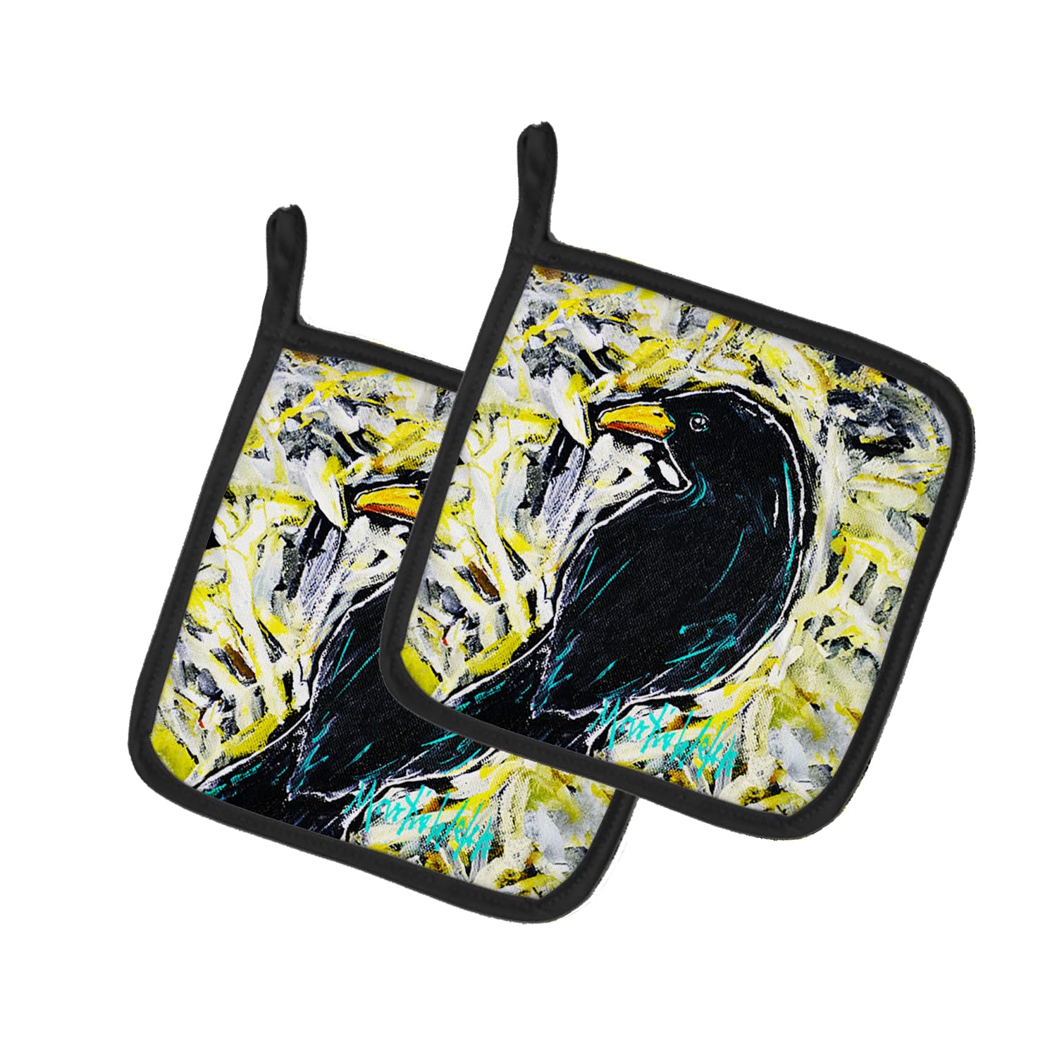 Crow Adam Pair of Pot Holders