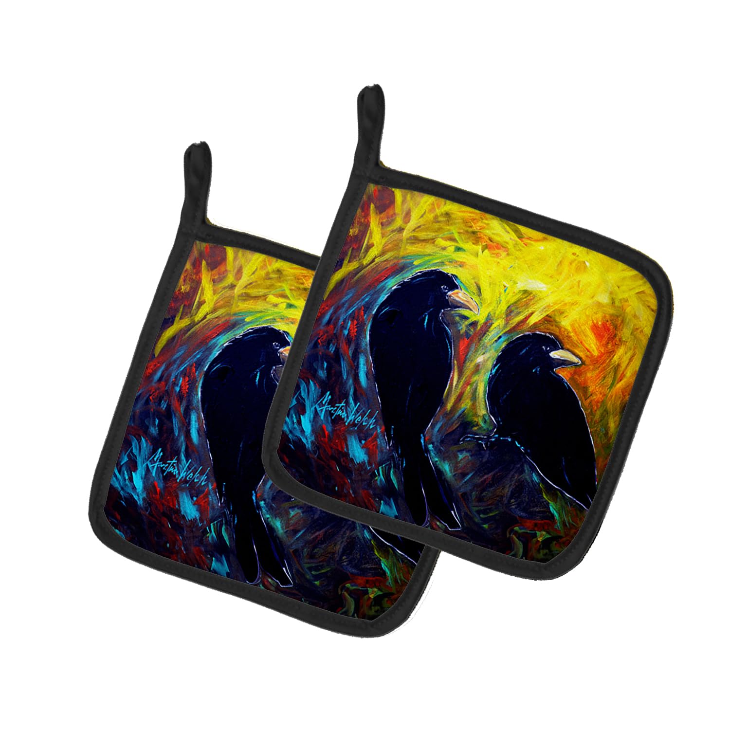 What Was That Black Crows Pair of Pot Holders