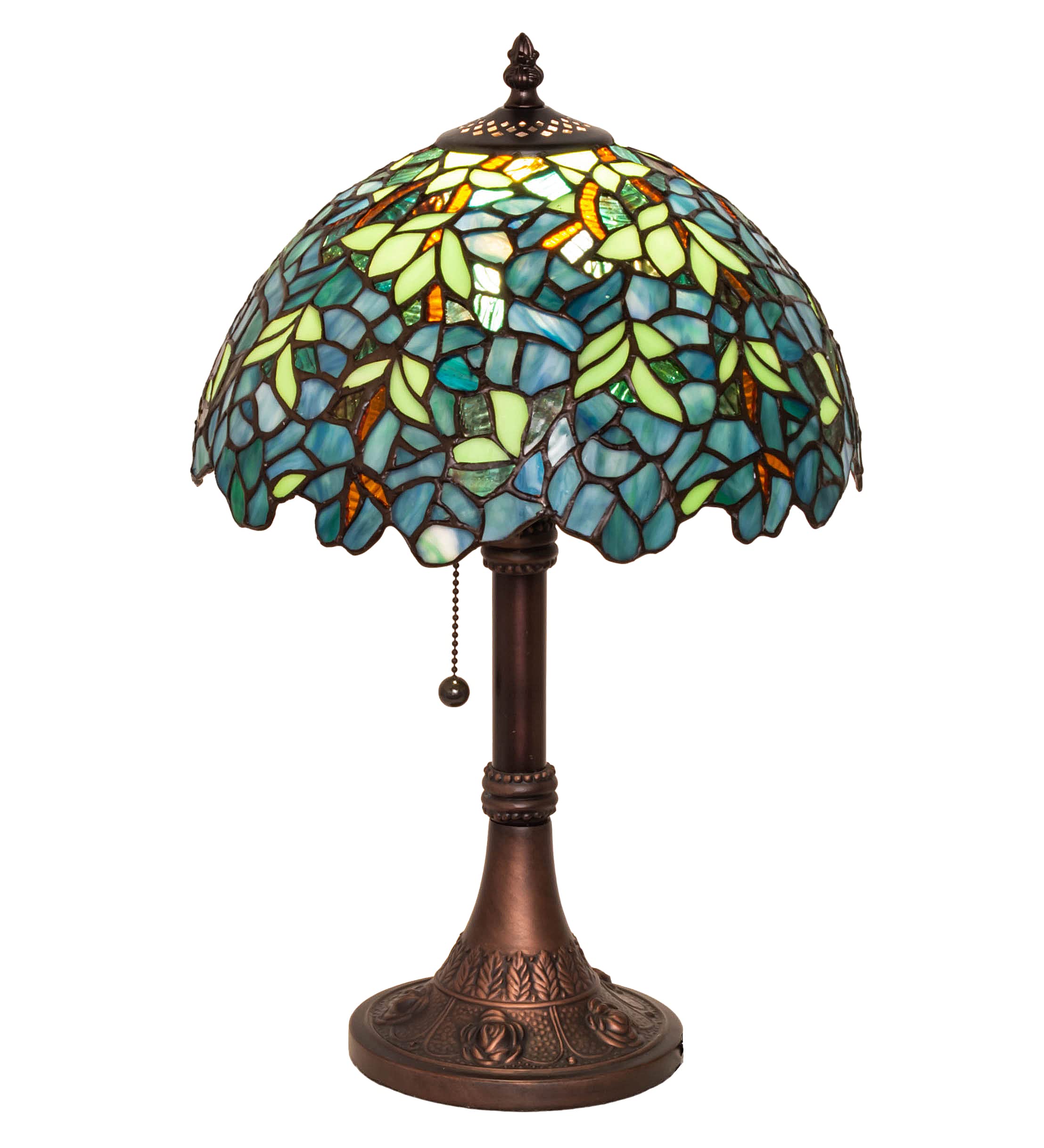 17 High Nightfall Wisteria Table Lamp