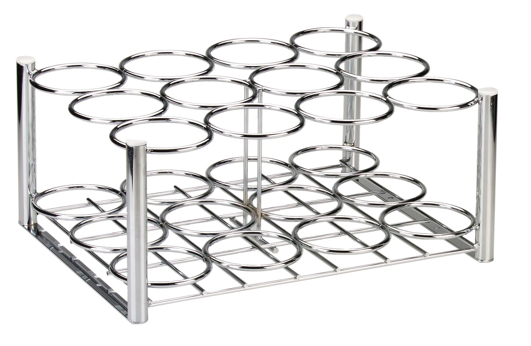 Drive Medical Deluxe Oxygen Cylinder Rack, Chrome, 21 x 17″ x 10″