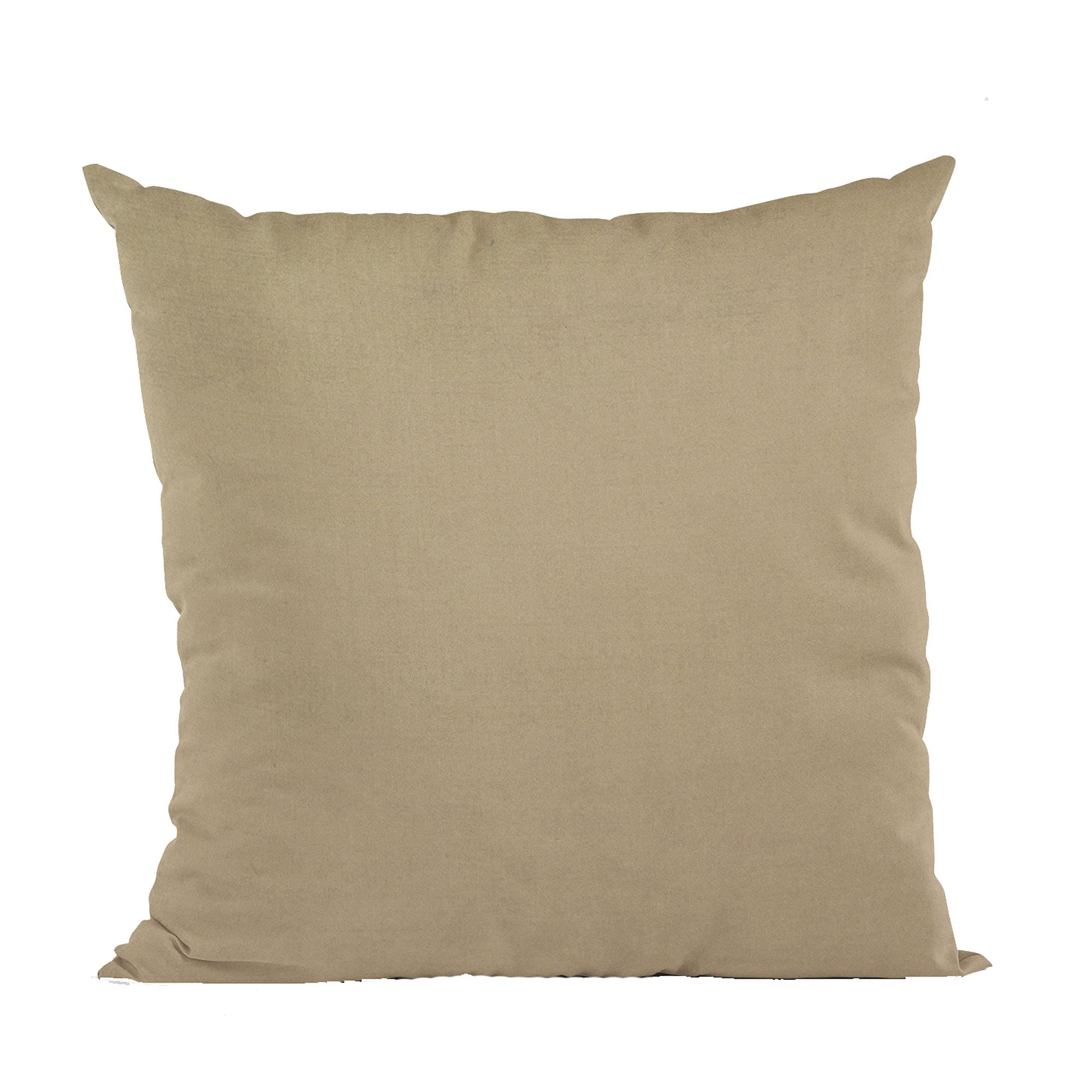 Plutus Sand Solid Shiny Velvet Luxury Throw Pillow - Double sided  20 x 36” King