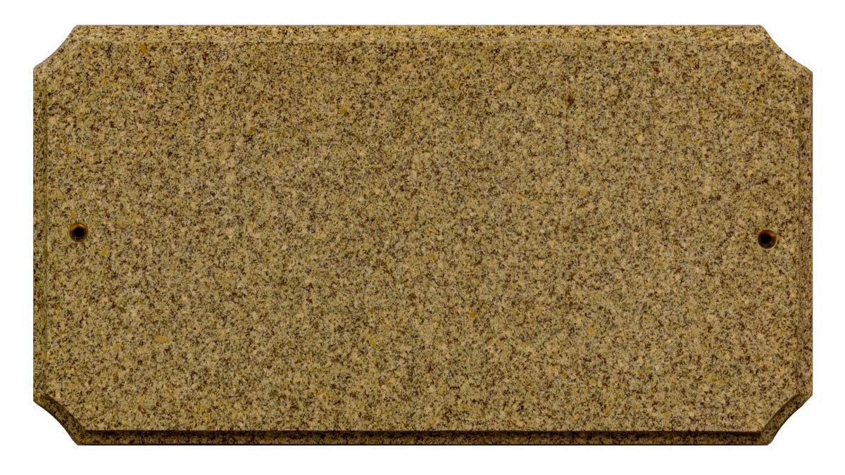 Executive cut corner Rectangle ??and Granite Polished Stone Color??Solid Granite Address Plaque