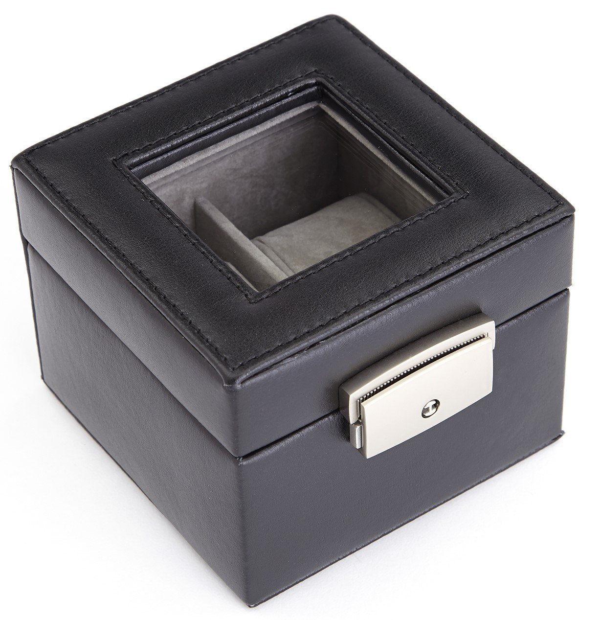 Royce Leather Luxury Two Slot Watch Box Display Case in Genuine Leather