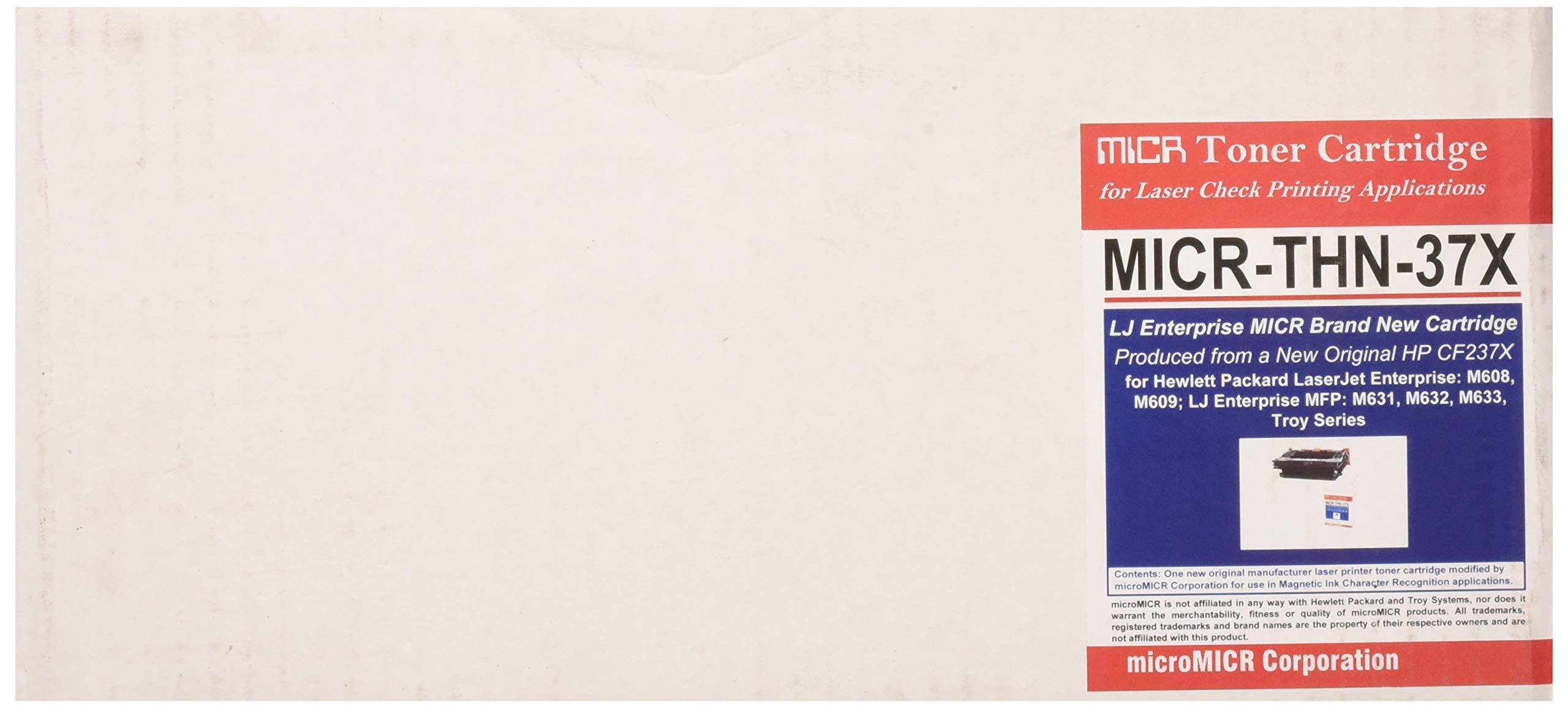 MicroMICR MICR Toner Cartridge - Alternative for HP CF237X - Black
