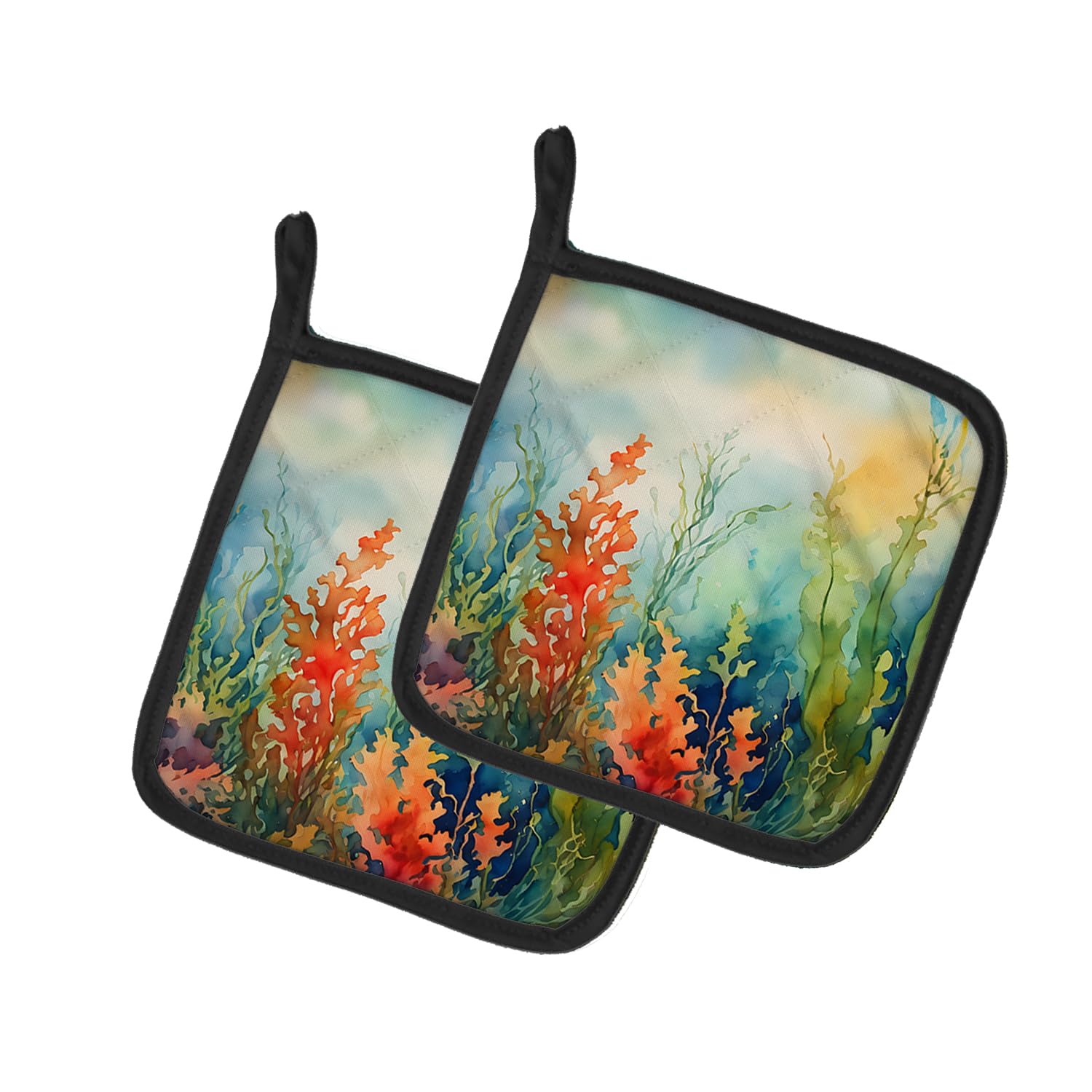 Seaweed Pair of Pot Holders