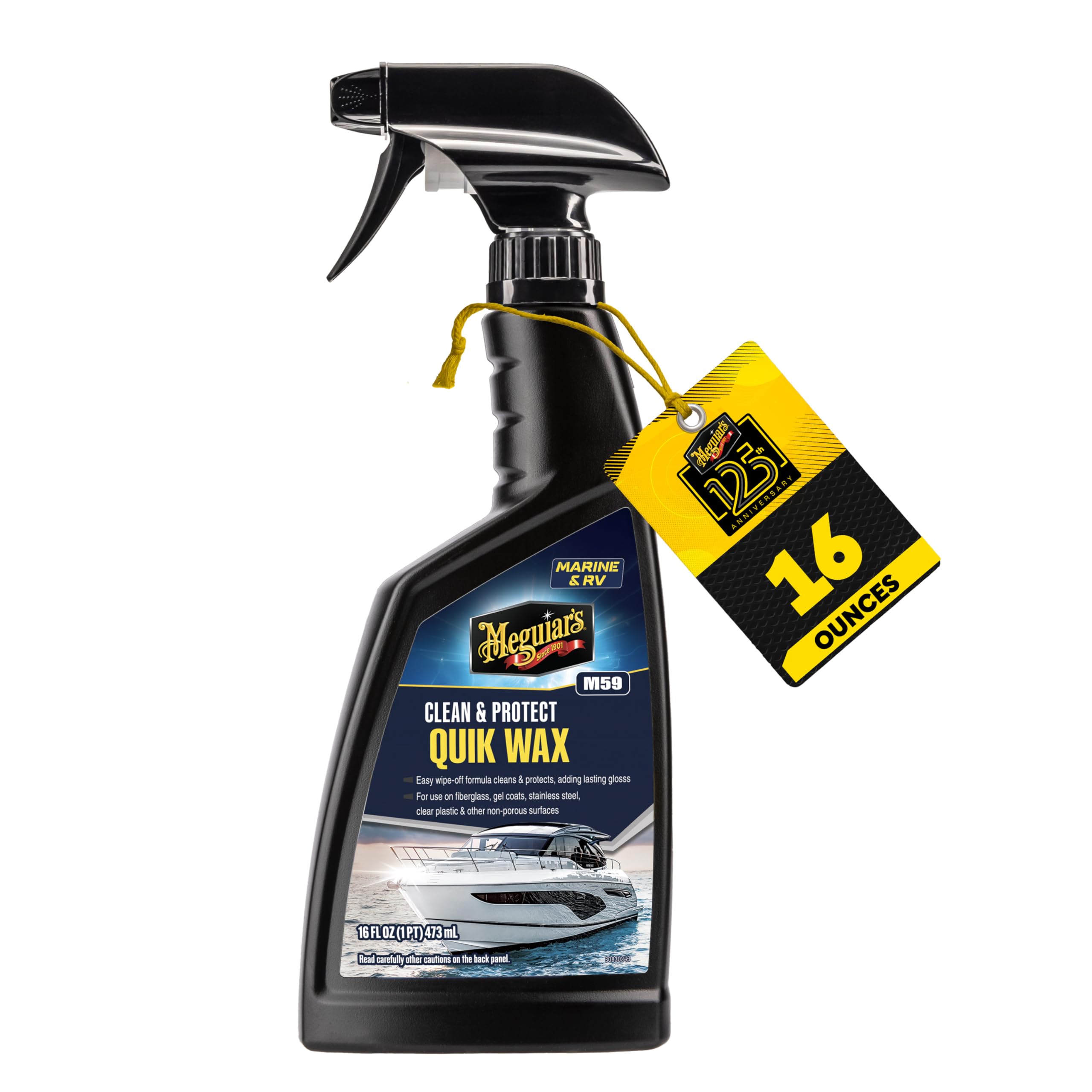 MEGUIARS QUIK BOAT SPRAY WAX 16 OZ