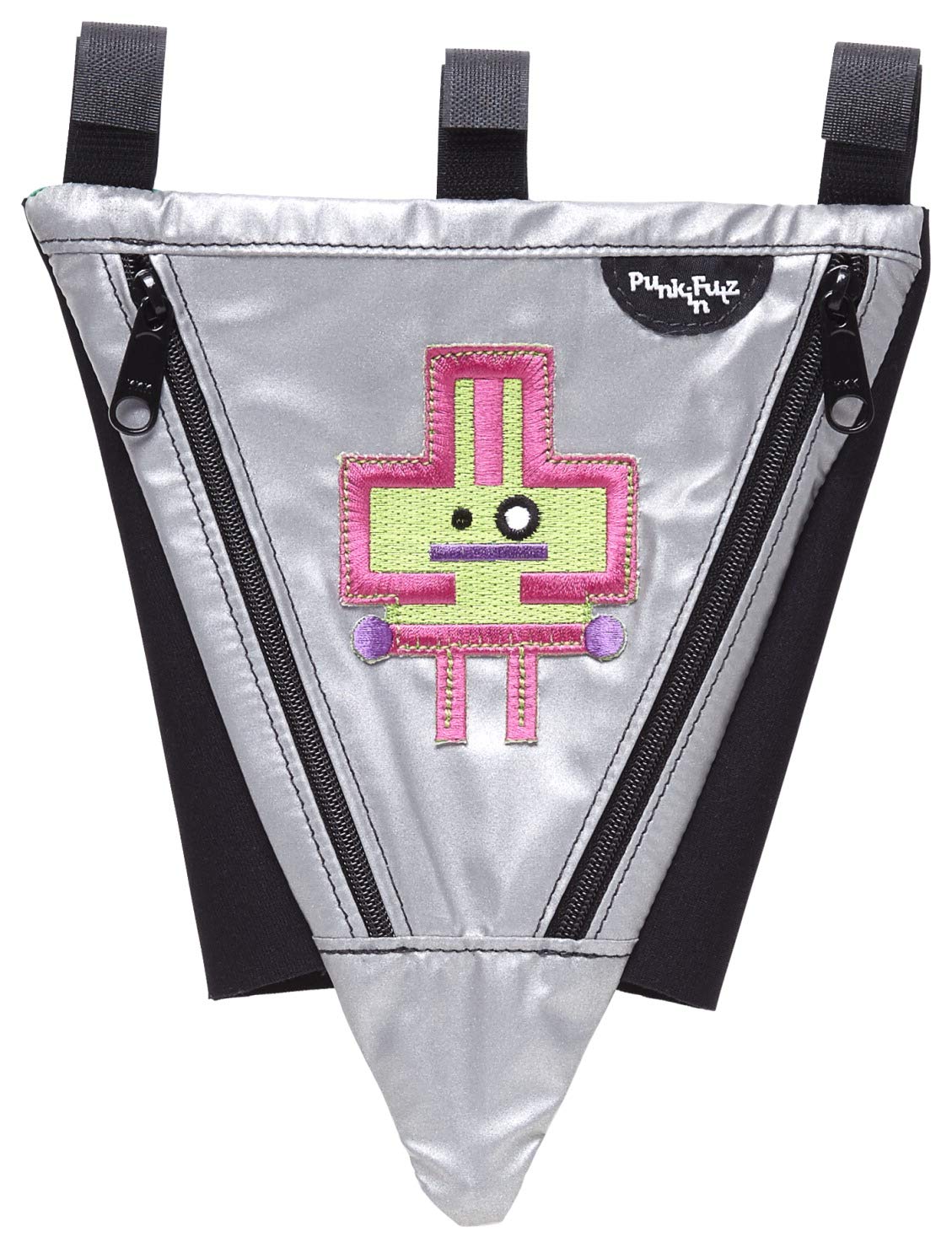 PunkinFutz PunkinPie Accessible Bag, Silver/Green Robbit