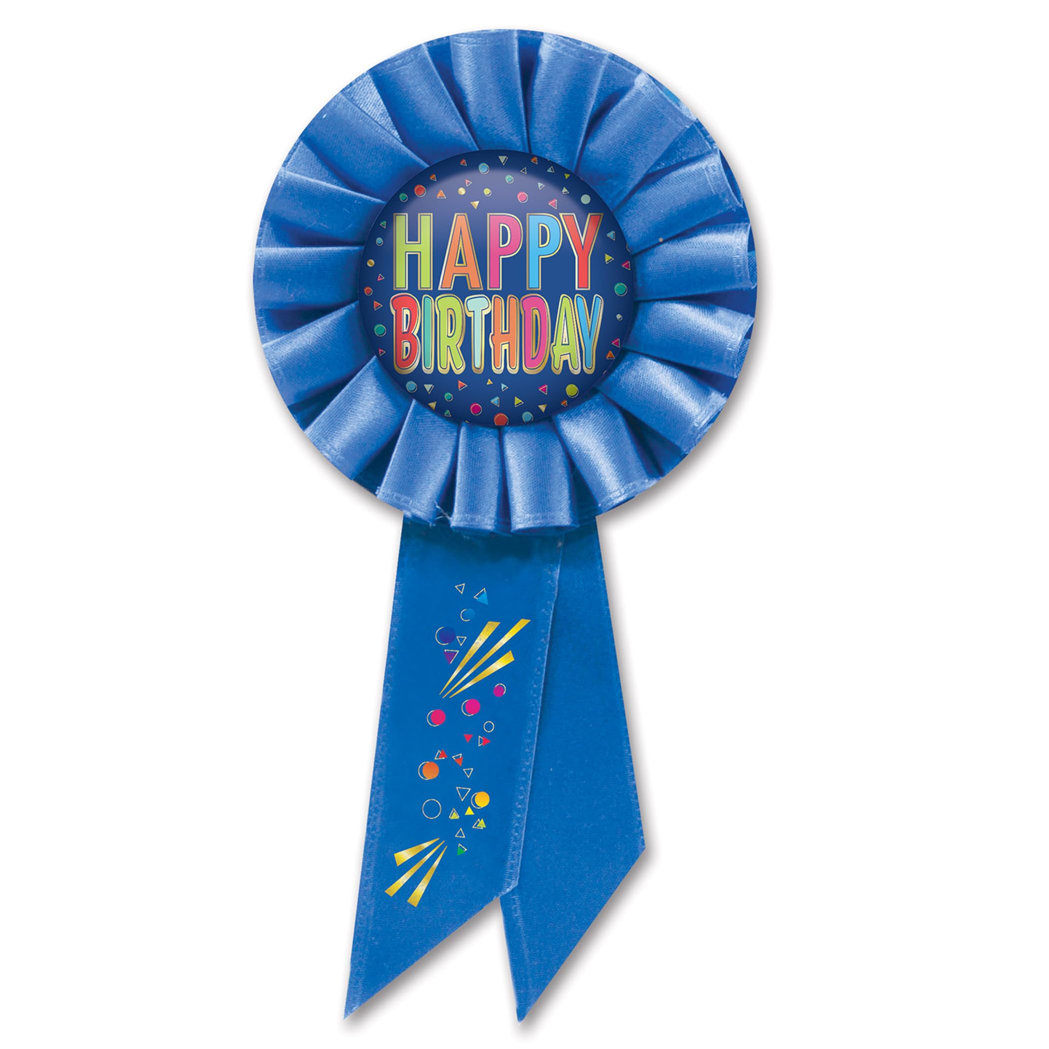 Happy Birthday Rosette, (Pack of 6)