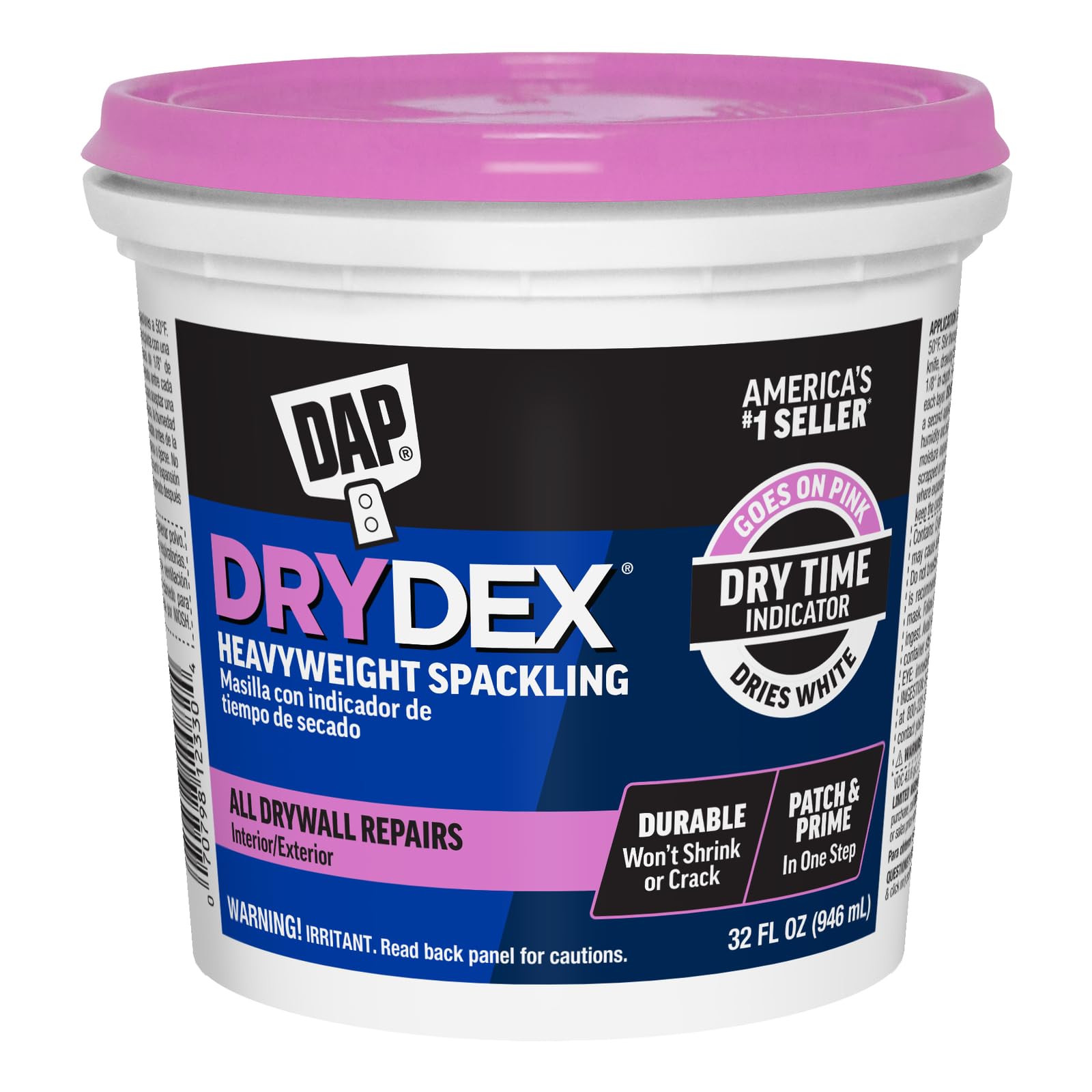 1 Qt Dap 12330 Drydex Interior/Exterior Spackling