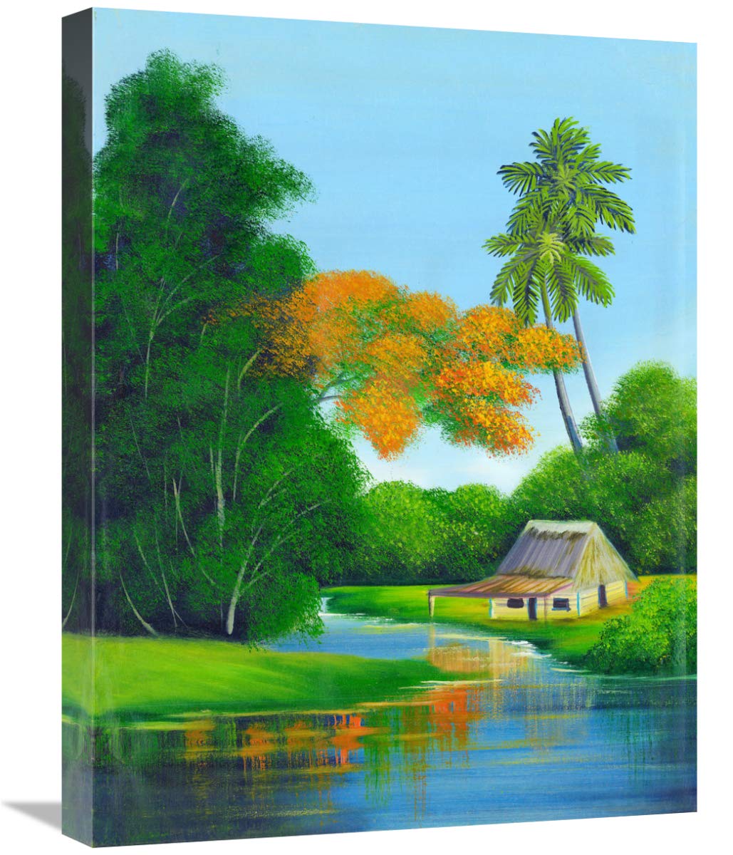 Duck Pond-Canvas Art-18x24”