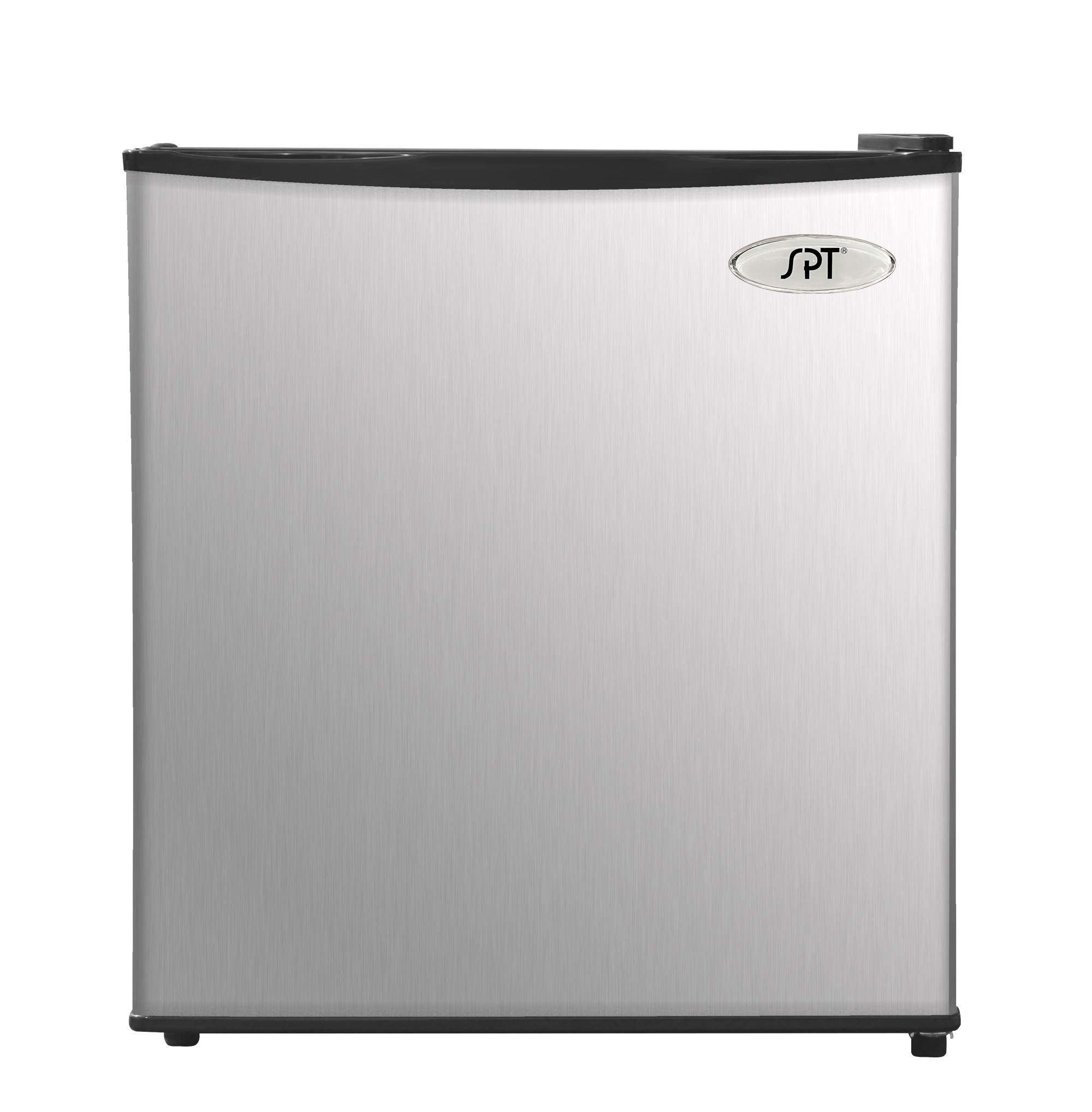 1.72 cu. feet Compact Refrigerator, Stainless Steel/Black