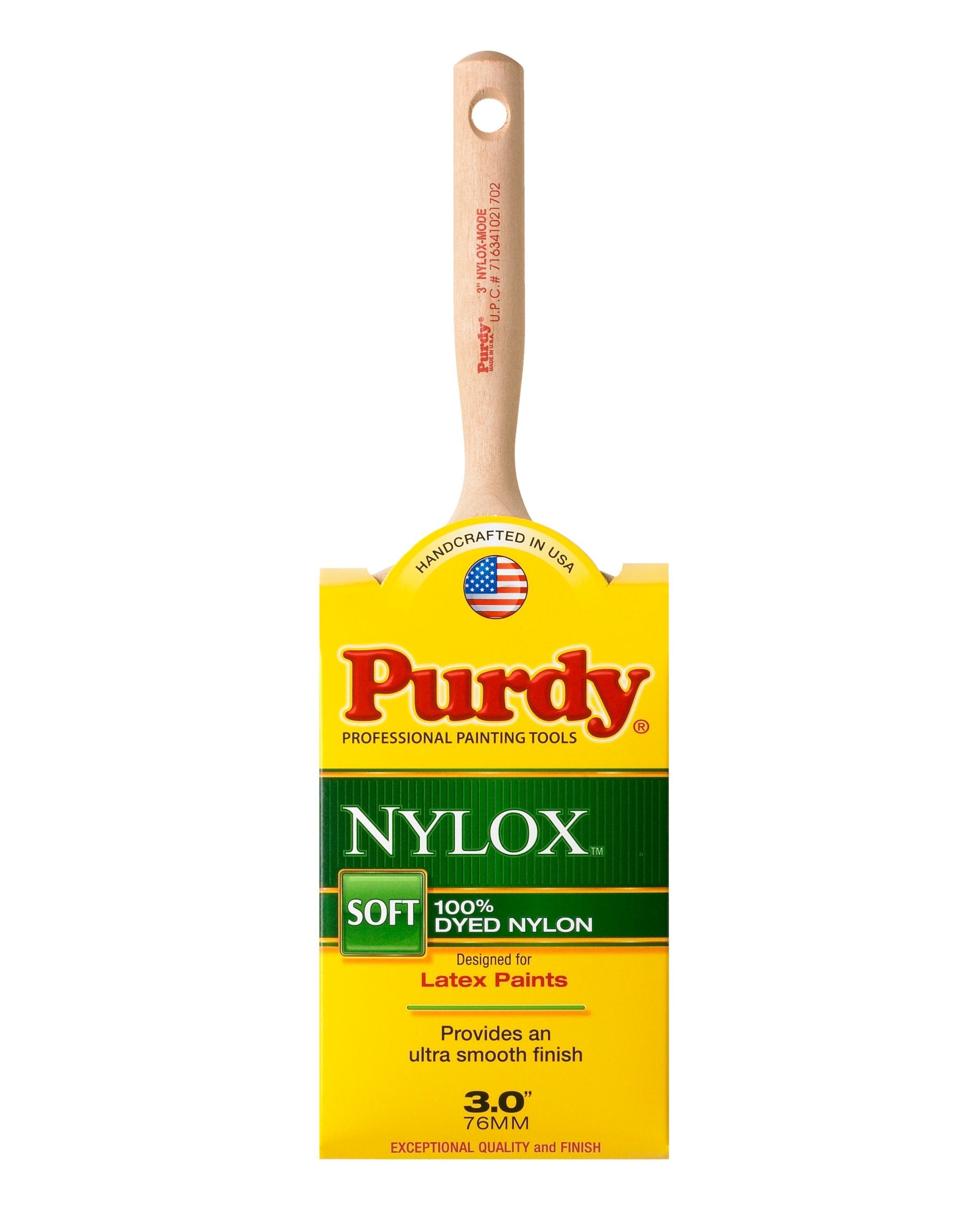 Purdy 144228230 Nylox Series Mode Flat Trim Paint Brush, 3 Inch