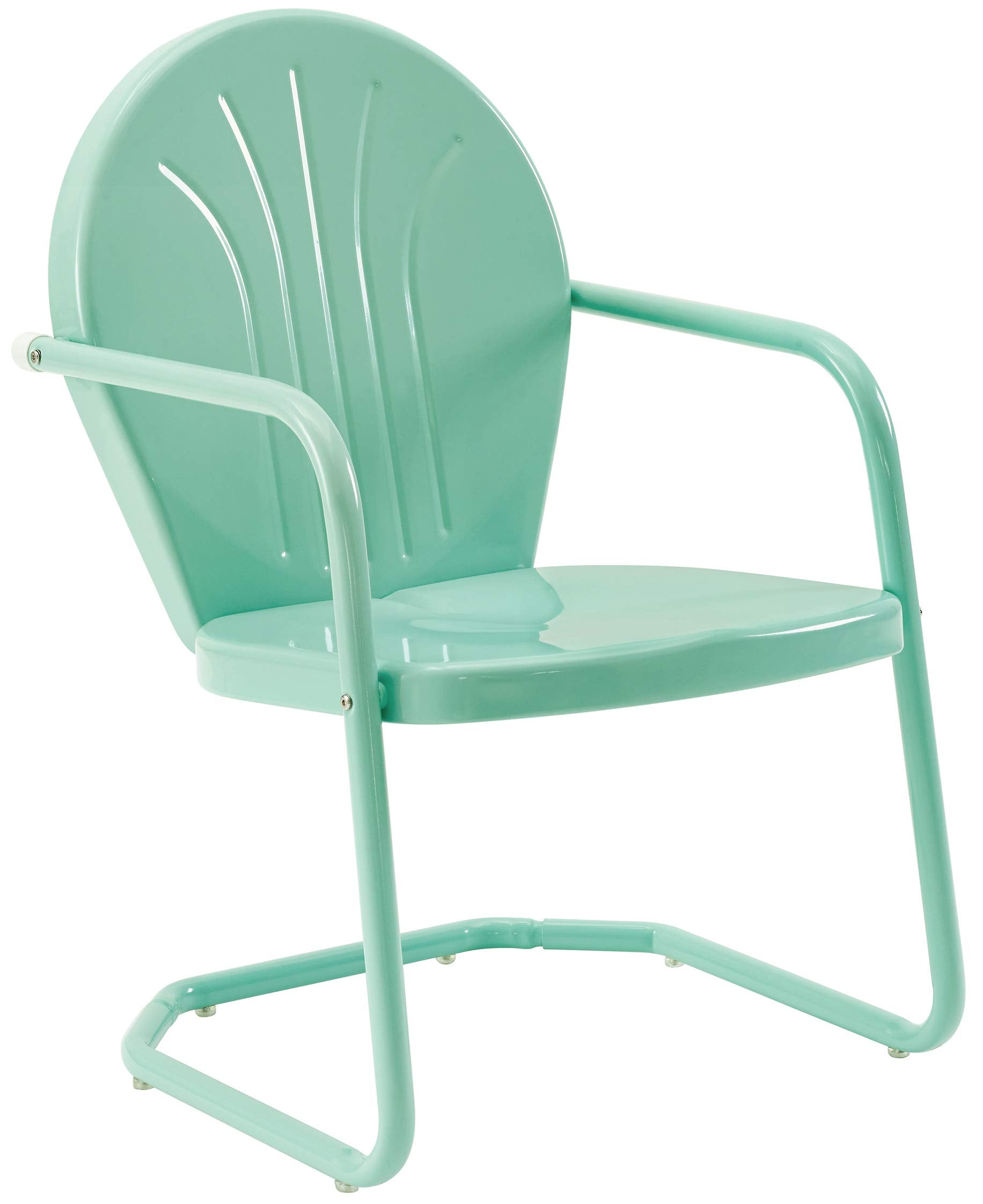 Griffith Outdoor Metal Armchair Aqua Gloss