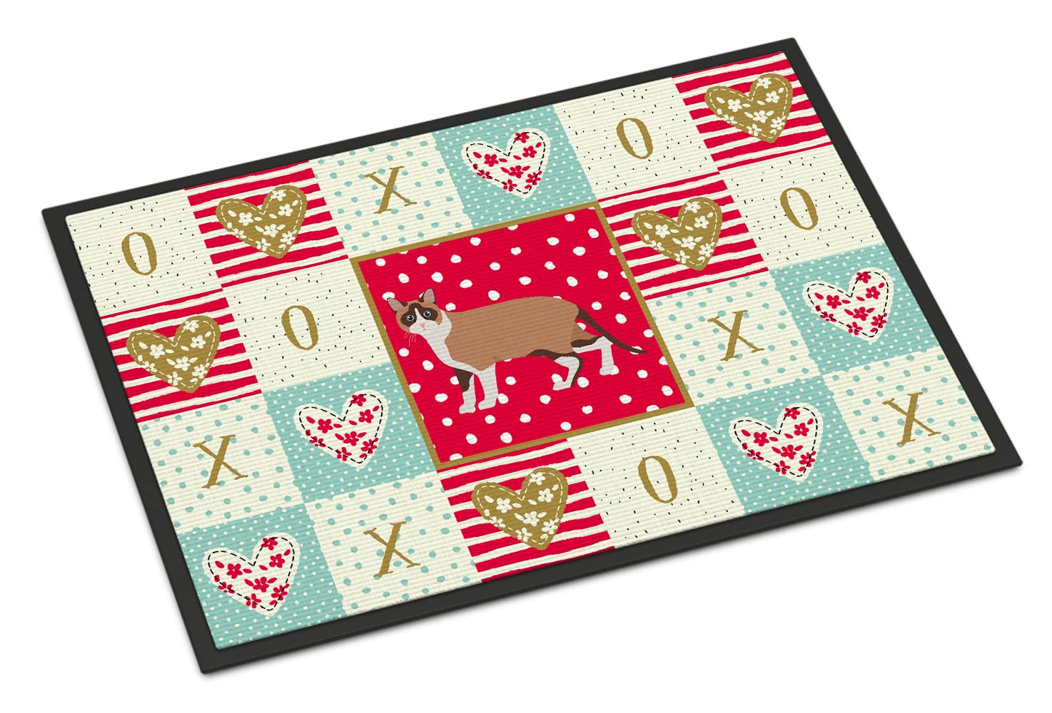 Snowshoe Cat Love Indoor or Outdoor Mat 18x27