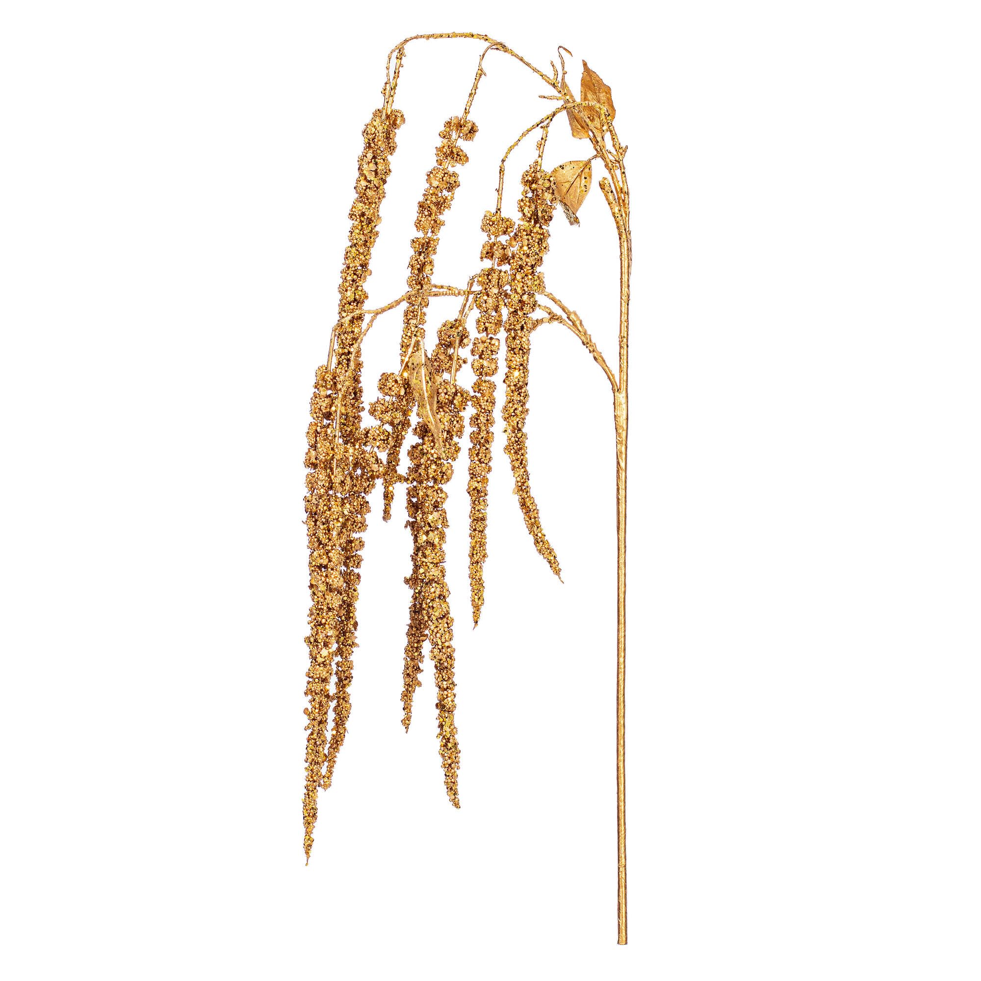 Casafoyer  44” Artificial Gold Amaranthus Spray 2 per Bag. Includes 2 sprays per pack. | (2 Units)