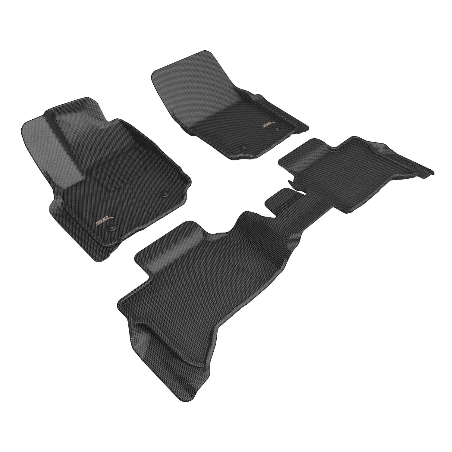 3D MAXpider Compatible with TOYOTA 4RUNNER HYBRID 5-SEAT 2025-2026 KAGU BLACK R1 R2