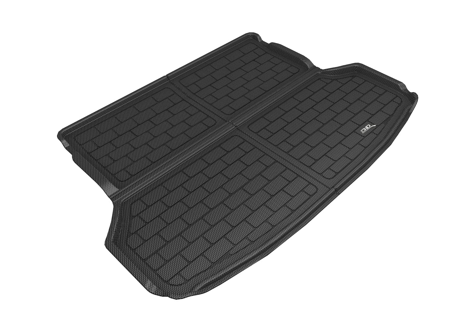 3D MAXpider Compatible with SUBARU FORESTER 2019-2024 KAGU BLACK CROSS FOLD CARGO LINER