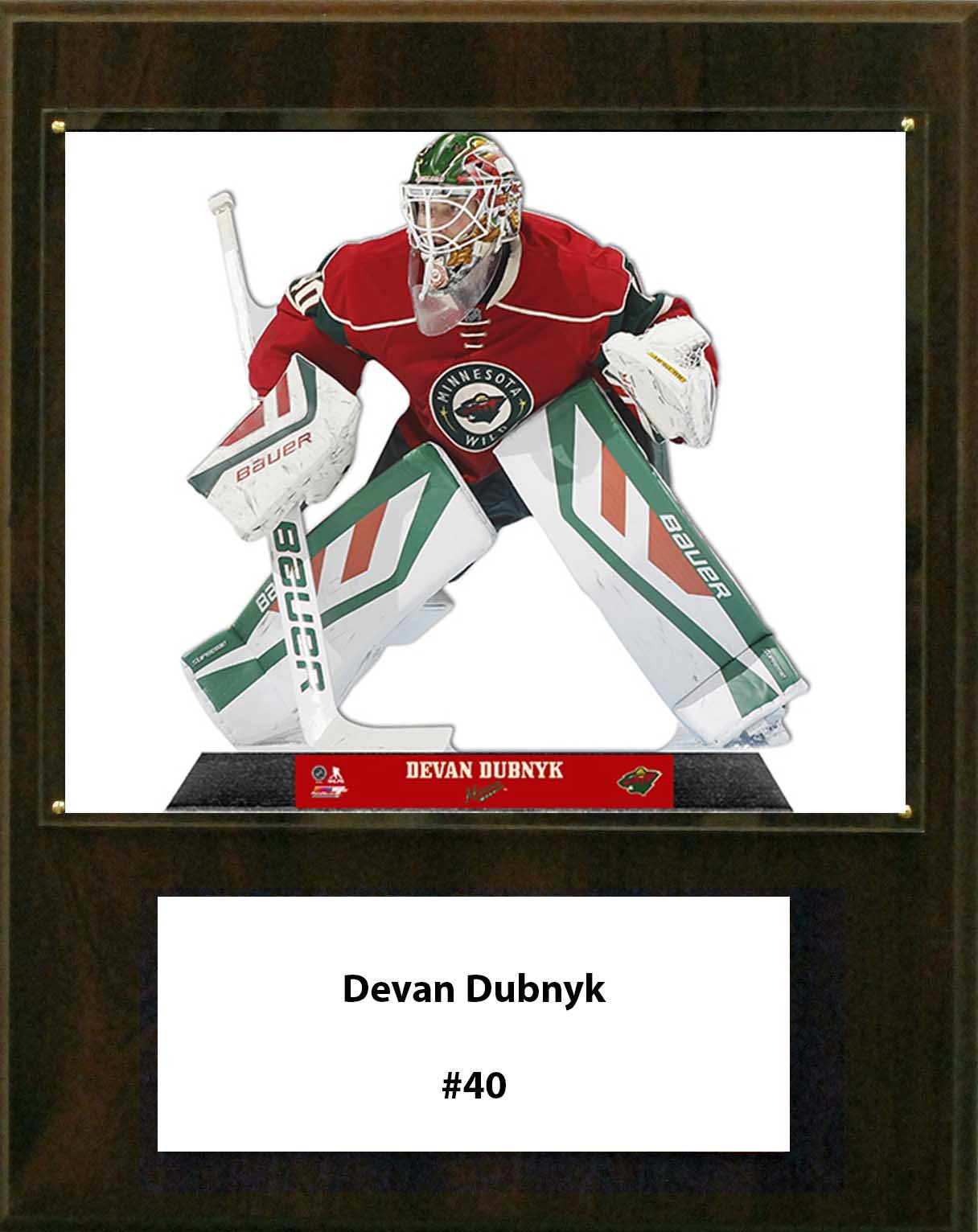 NHL 12x15″ Devan Dubnyk Minnesota Wild Player Plaque