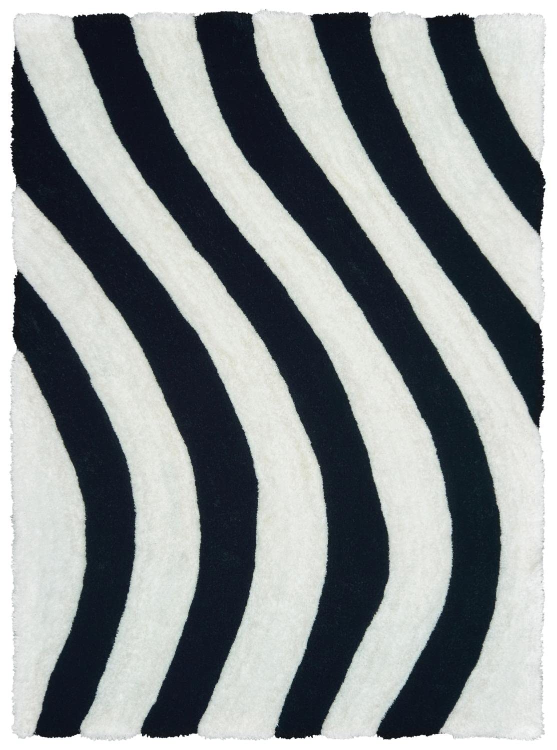 United Weavers Finesse Streamer Black Accent Rug  110 X 3