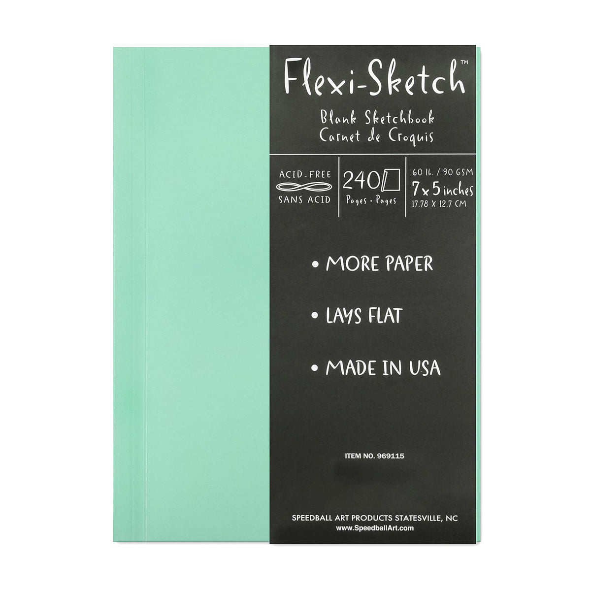 Flexi Sketch Blank Artist Journal, 7 X 5, Royal Blue, 120 Sheets