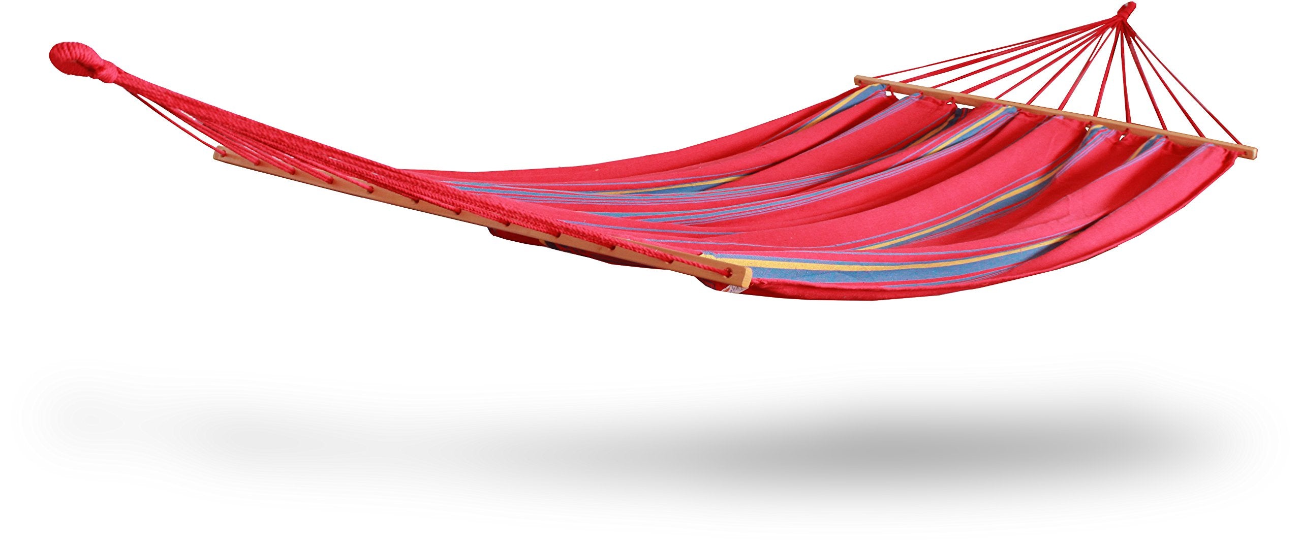Hammaka Woven Hammock With Spreader Bar - Red