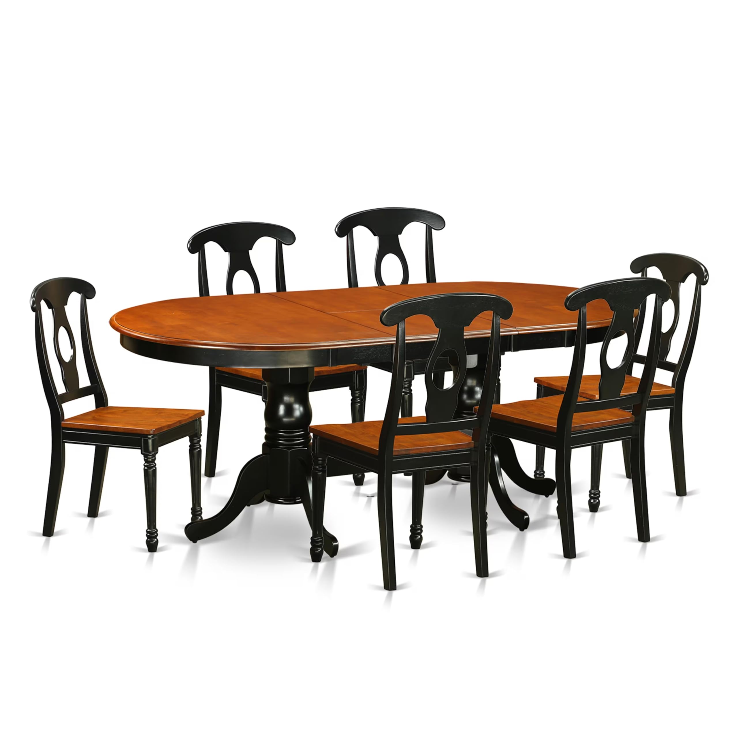 7  PC  Dining  room  set-Dining  Table  with  6  Wood  Dining  Chairs