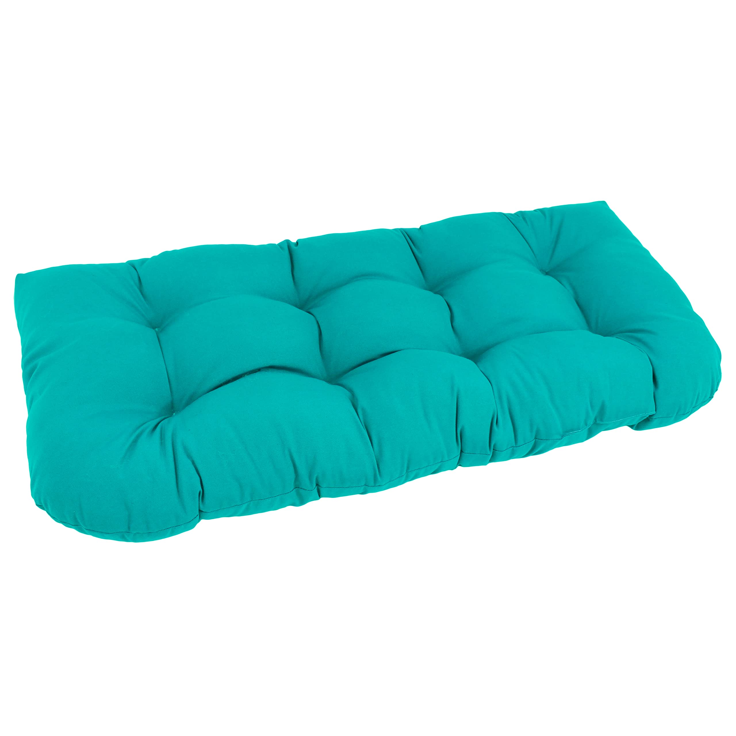 42-inch by 19-inch U-Shaped Twill Tufted Settee/Bench Cushion