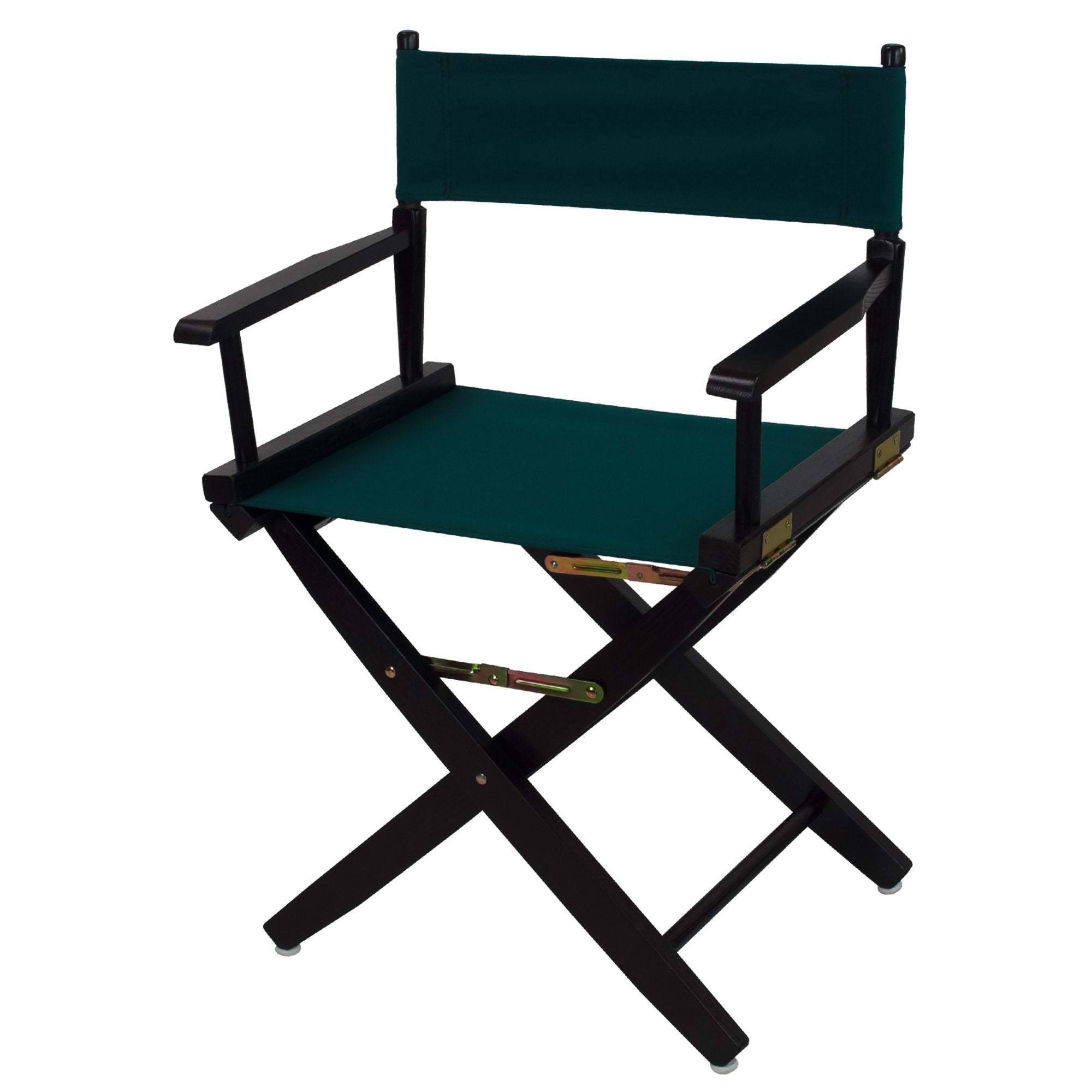 Extra-Wide Premium 18  Directors Chair Black Frame W/Hunter Green Color Cover